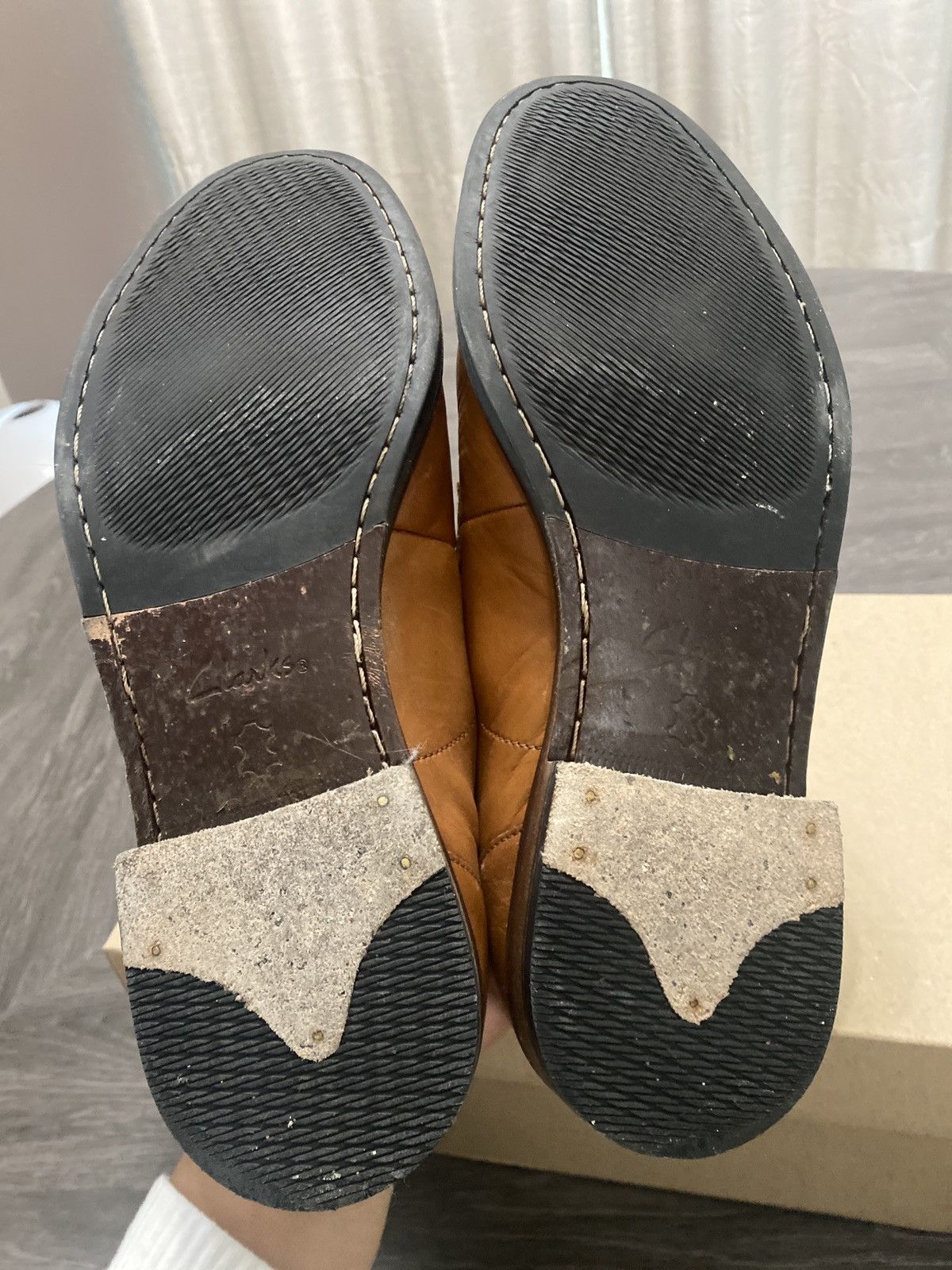 Clarks × Designer × Vintage Vintage Clark’s Edward Dress Shoes (8-8.5) Size US 8 / EU 41 - 3 Thumbnail