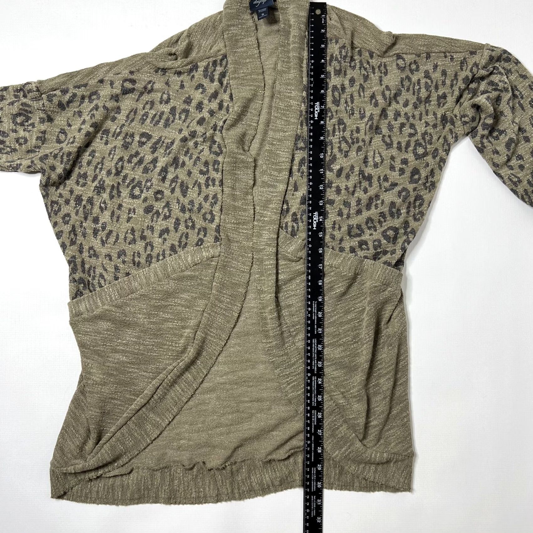 Vintage VINTAGE Daytrip Cardigan Womens S Cheetah Animal Print Open Knit Dolman Sleeve Relaxed Fit Casual Size S / US 4 / IT 40 - 5 Thumbnail