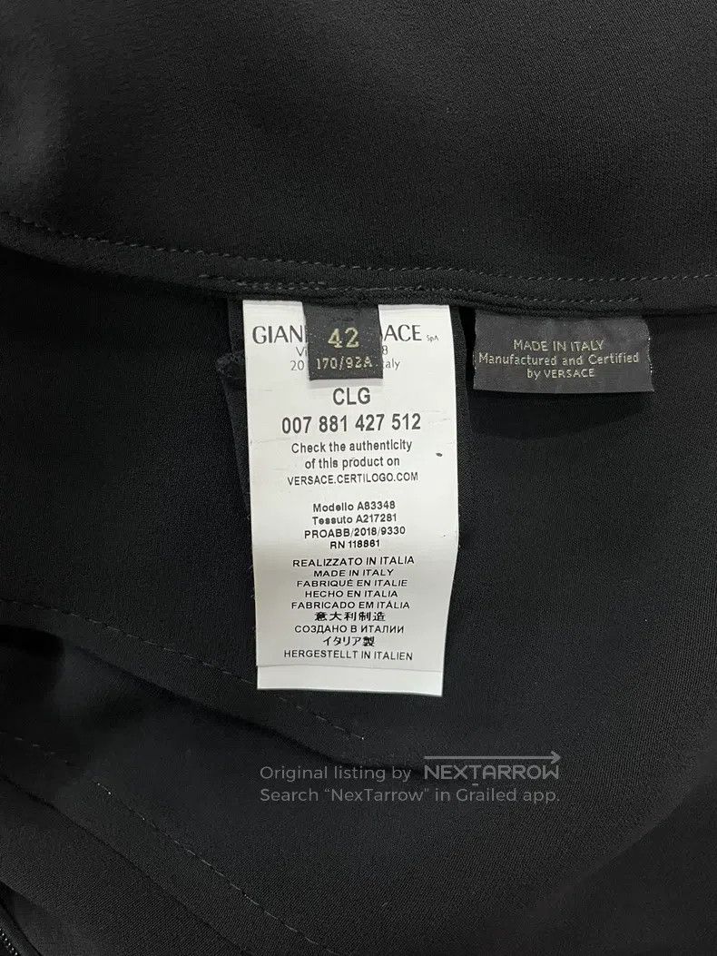 Versace Versace Black simple line design dress Size M / US 6-8 / IT 42-44 - 4 Thumbnail