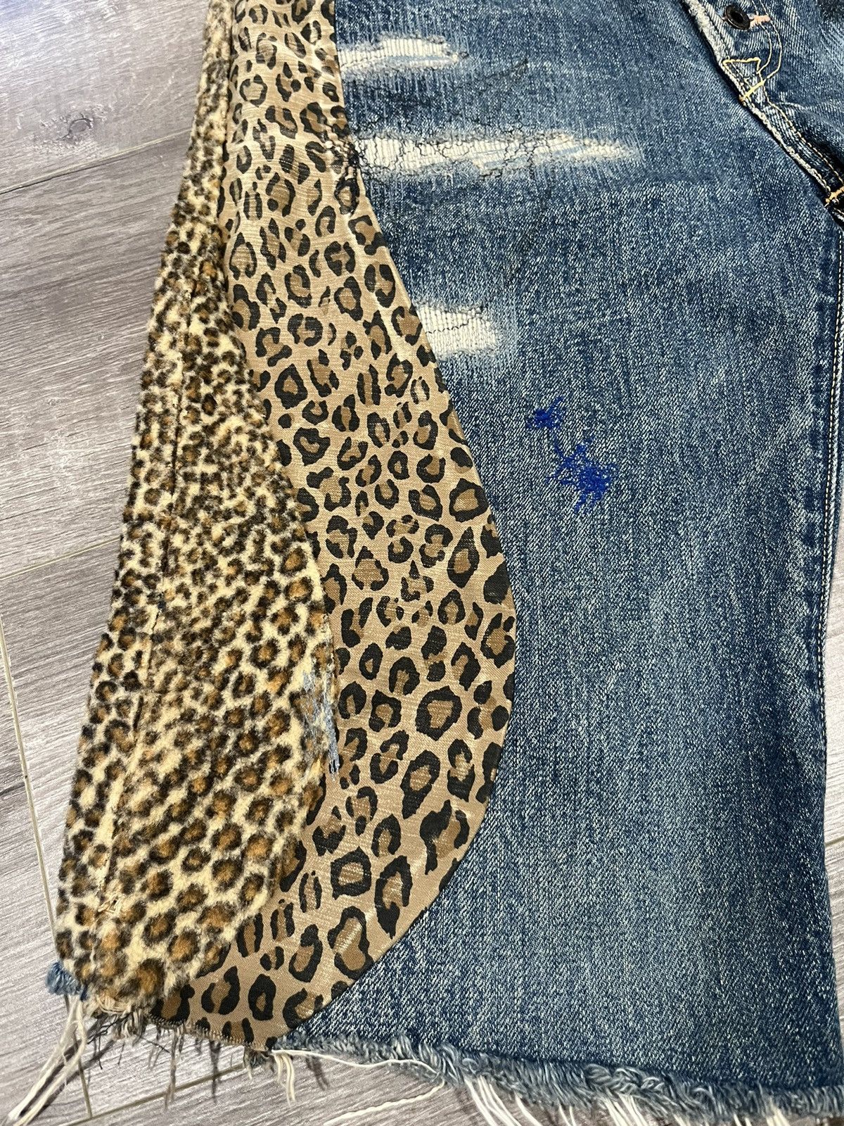 Kapital Kapital Leopard Print Denim shorts Size US 32 / EU 48 - 3 Thumbnail