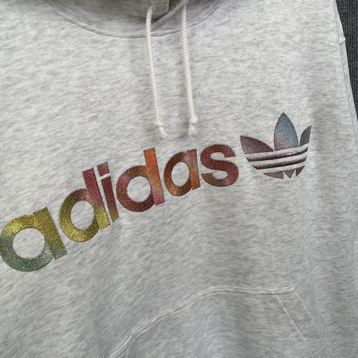 Adidas × Vintage Vintage 1990s Adidas Adicolour Pullover Hoodie Size US L / EU 52-54 / 3 - 2 Thumbnail