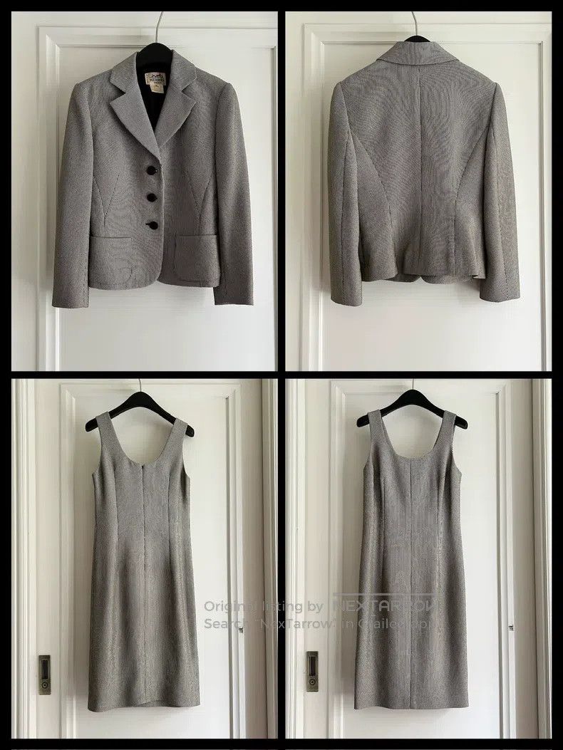 Hermes Hermes Classic Blazer Dress Set Size XS / US 0-2 / IT 36-38 - 2 Thumbnail
