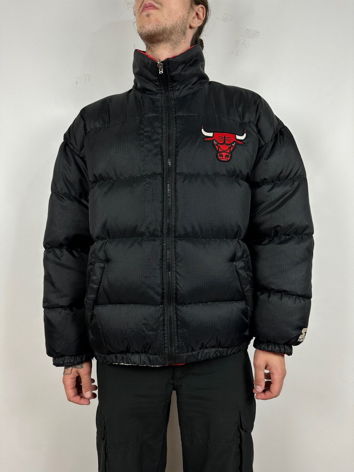 NBA Vintage Chicago Bulls Starter NBA Reversible Puffer Jacket Size US L / EU 52-54 / 3 - 4 Thumbnail
