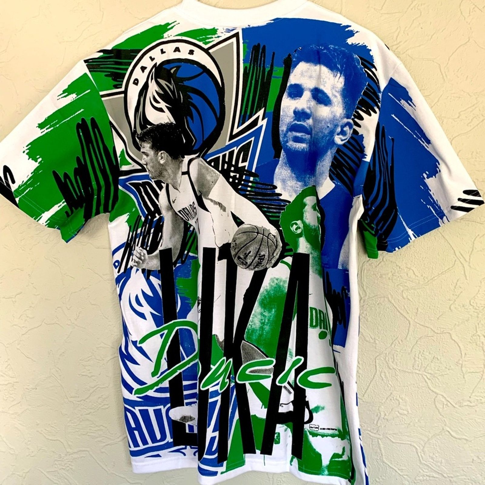NBA ALL OVER PRINT LUKA DONCIC AOP HEAVY SOFT CUT & SEW RARE Size US XL / EU 56 / 4 - 5 Thumbnail