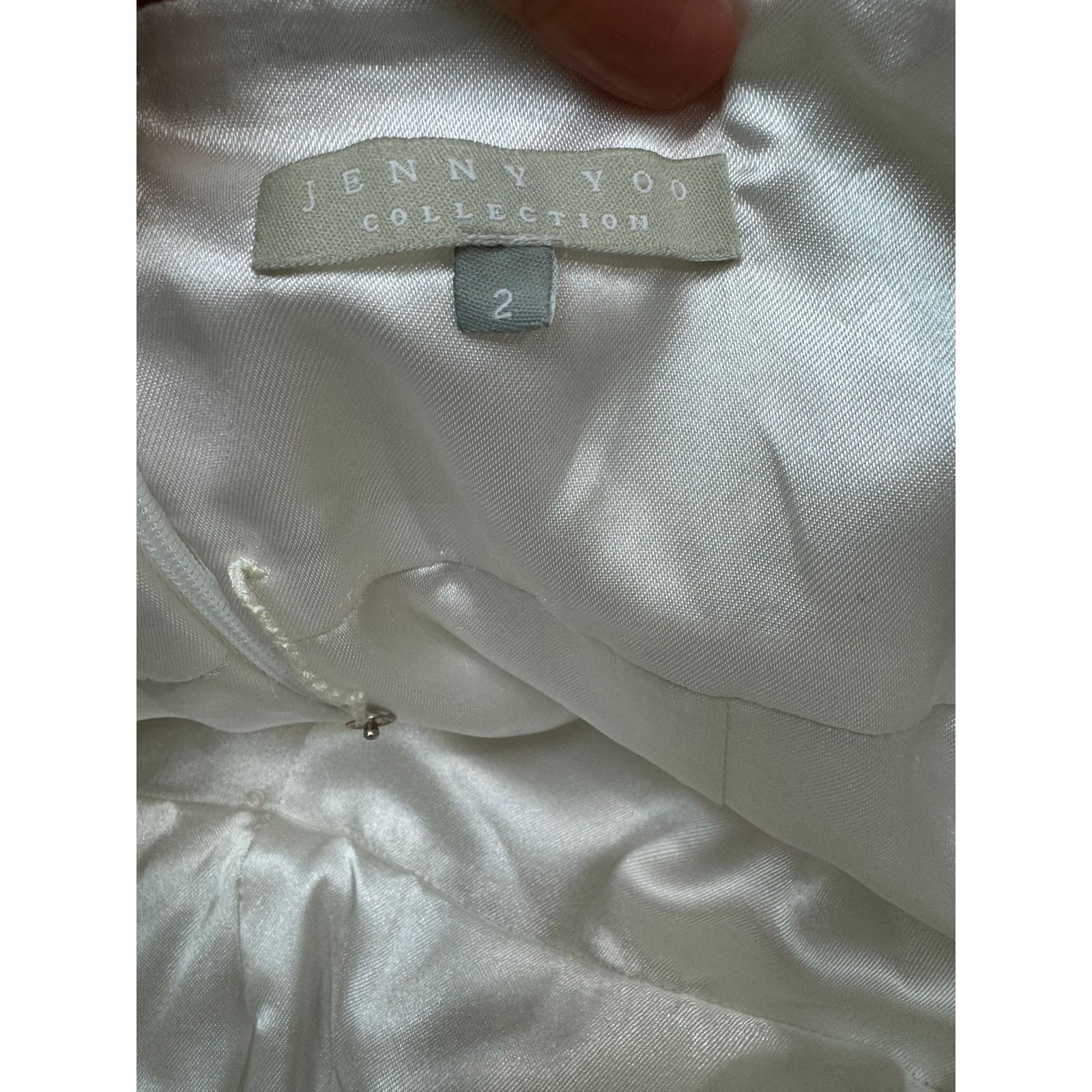 Other Jenny Yoo Wedding Dress Fit Flare 100% Silk Strapless 2 Size XS / US 0-2 / IT 36-38 - 12 Thumbnail