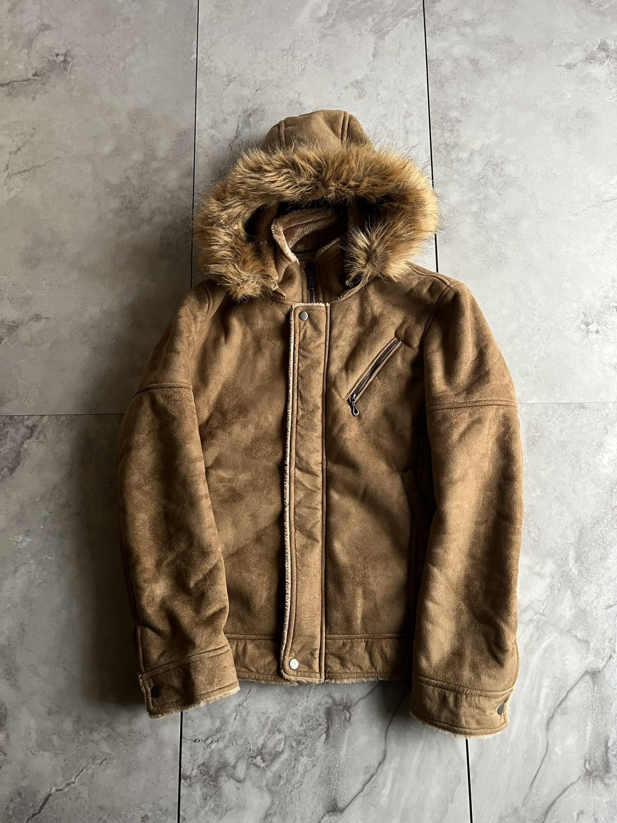 Japanese Brand Tak-Q fur Hooded/Lined Coat Size US M / EU 48-50 / 2 - 1 Thumbnail