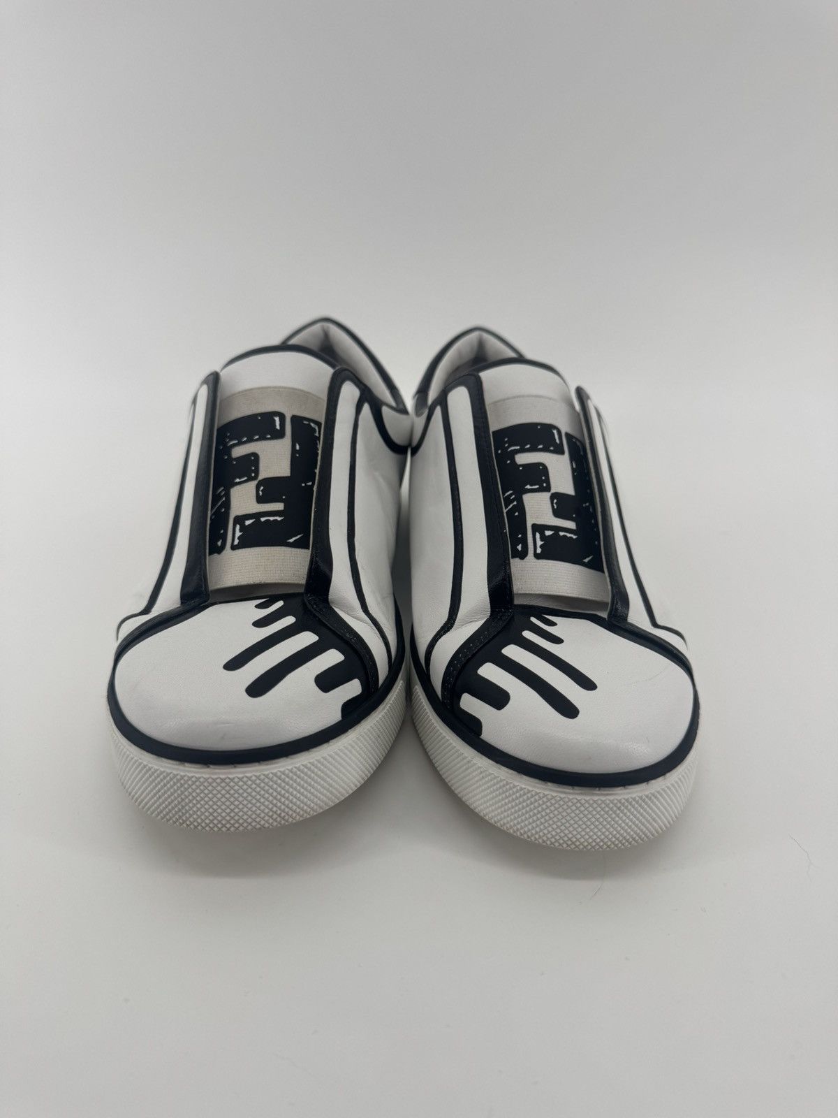 Fendi Fendi x Joshua Vides leather slip-on sneakers Size 38 Size US 8 / IT 38 - 2 Thumbnail