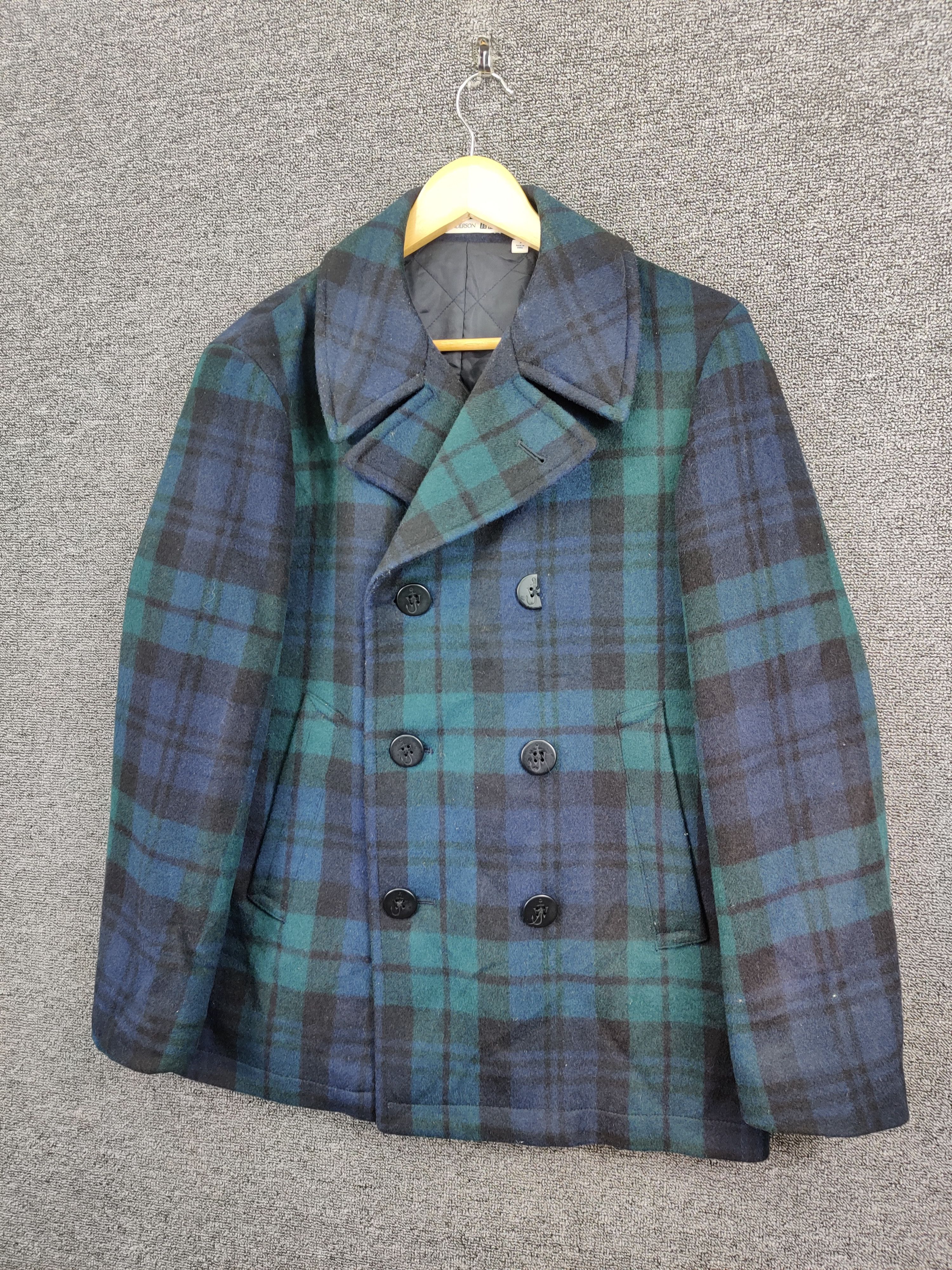 J.W. Anderson Uniqlo Wool Checked Double Breasted Coat