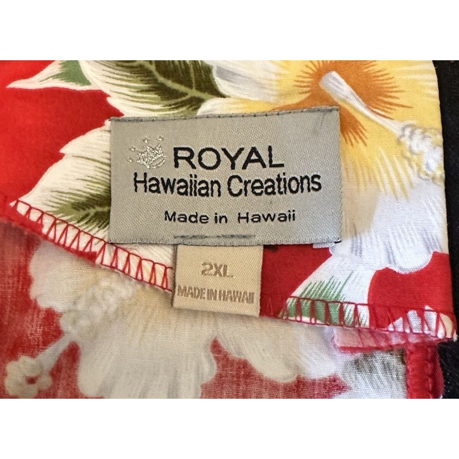 Other Vtg Royal Creations Long Hawaiian Maxi Dress Red Floral 2X Size XXL / US 16-18 / IT 52-54 - 10 Thumbnail