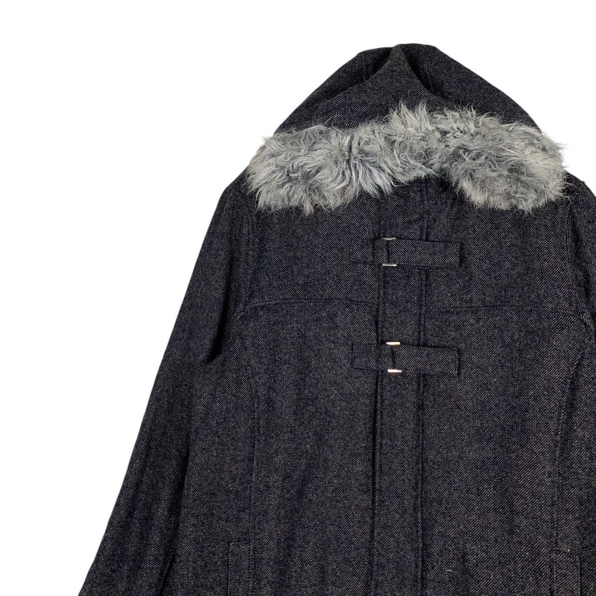 Japanese Brand LOUIS CHAVLON Fur Hoodie Denim Jacket #1393-C63 Size US L / EU 52-54 / 3 - 6 Thumbnail