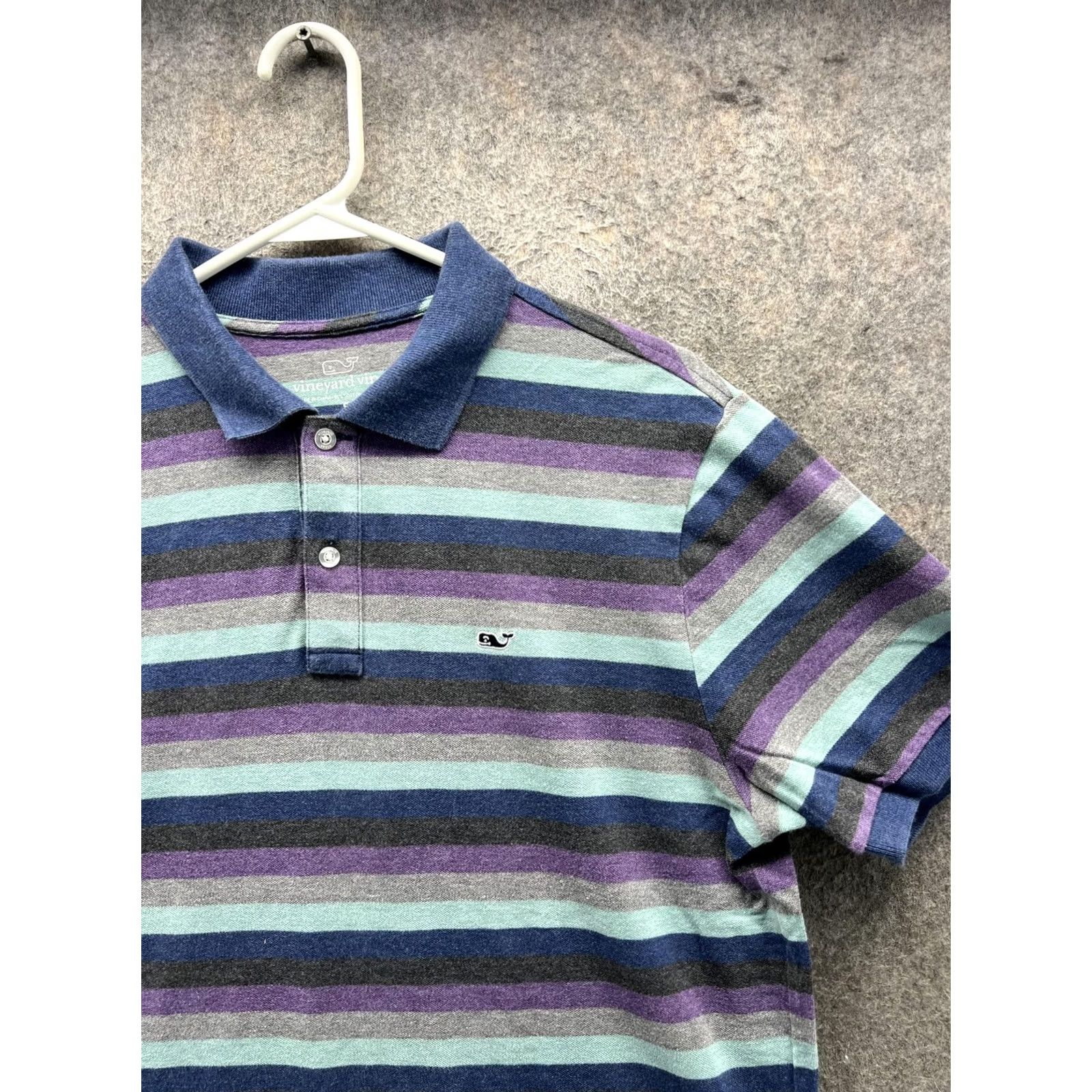 Vineyard Vines Vineyard Vines Polo Shirt Men Small Multicolor Stripe Cotton Streetwear Y2K Size US S / EU 44-46 / 1 - 6 Thumbnail