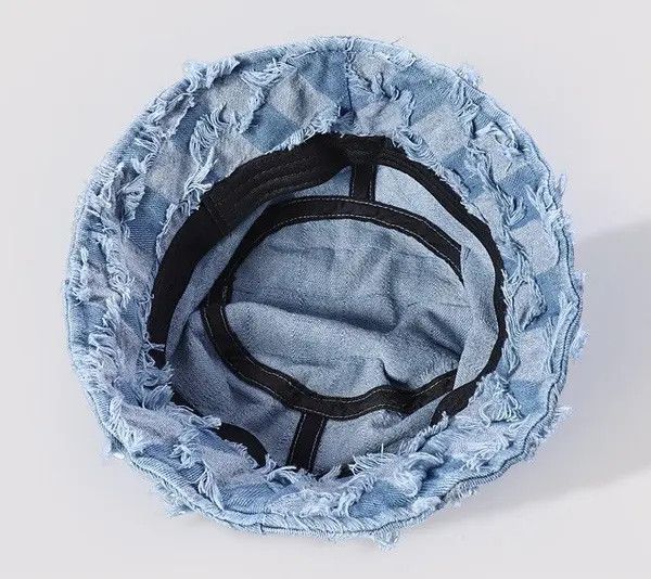 Japanese Brand Haseki x Iken Checkerboard plaid distressed bucket hat Size ONE SIZE - 2 Thumbnail