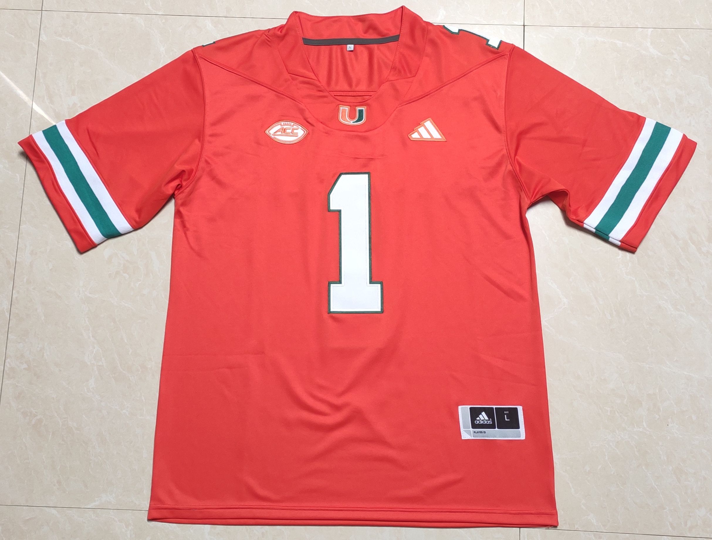 Other Cam Ward Jersey #1 Miami Hurricanes Vapor Stitched Orange Size US M / EU 48-50 / 2 - 3 Thumbnail