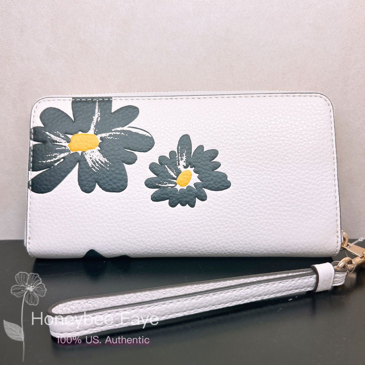 Coach Long Zip Around Wallet With Floral Print CZ608 Size ONE SIZE - 2 Thumbnail