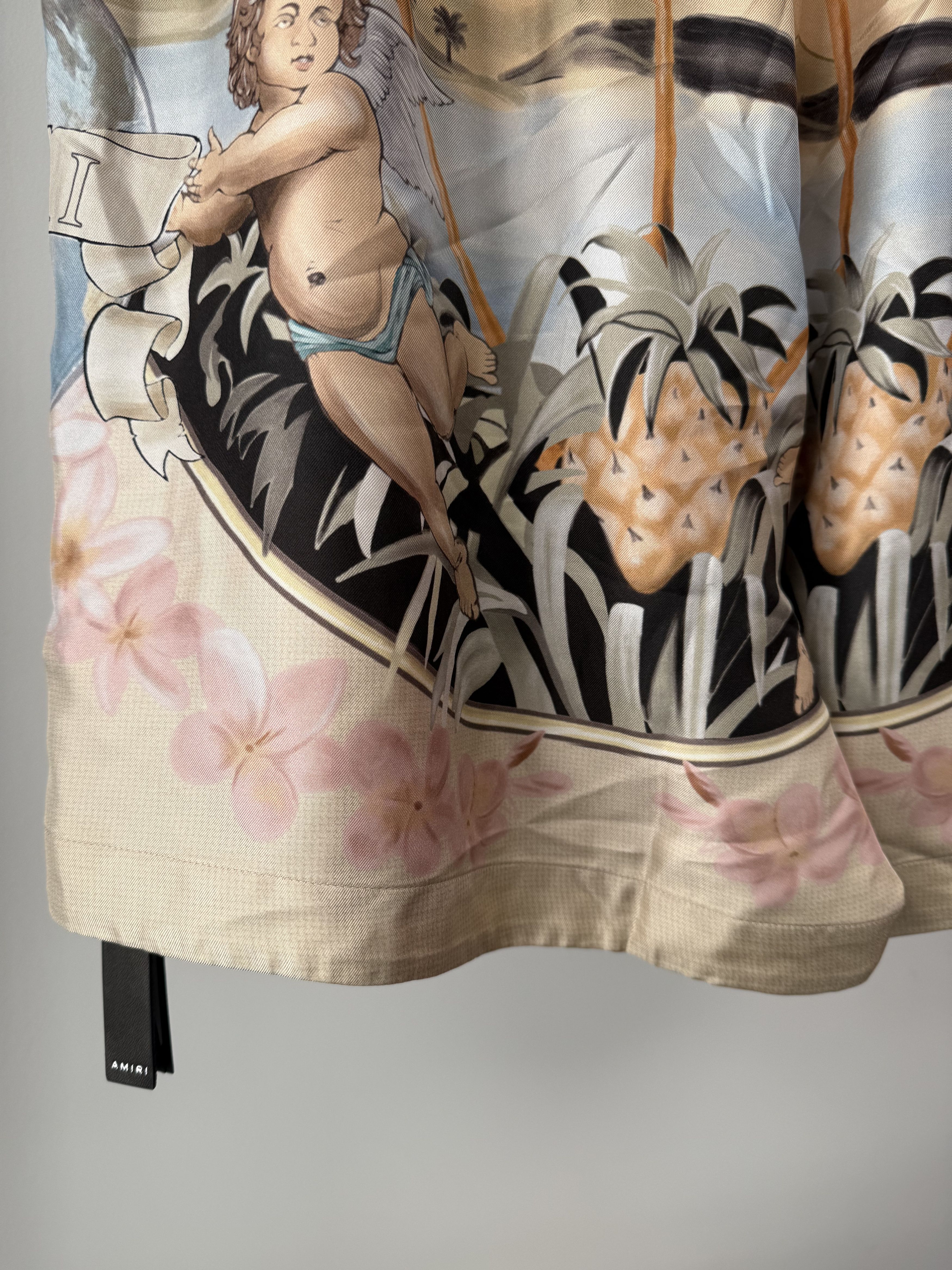 Amiri Amiri Silk Cherub Drawstring Shorts - 2XL Size US 38 / EU 54 - 6 Thumbnail