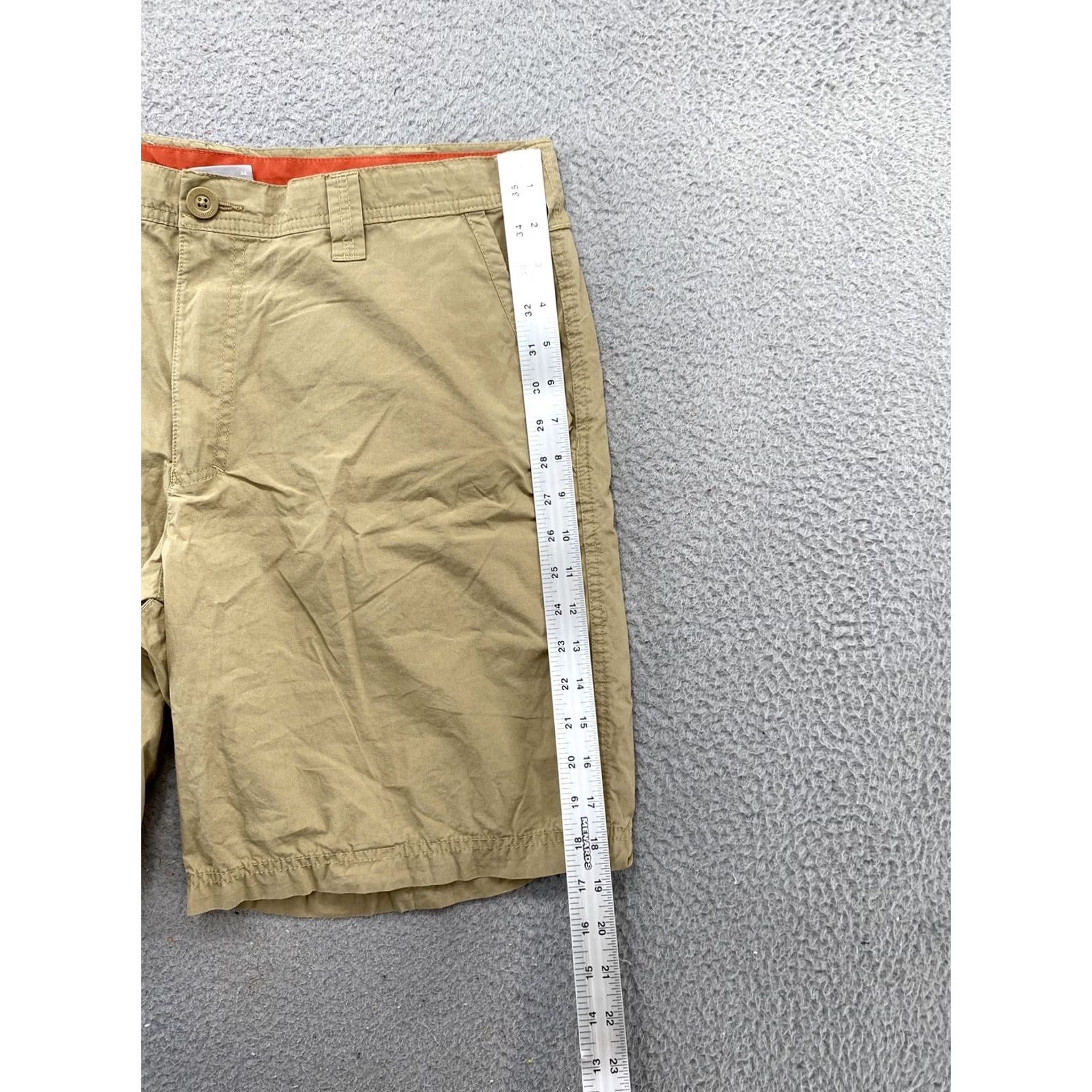Vintage Columbia Mens Beige Fishing Hiking Outdoor Shorts 36 10” Inseam Regular Cargo Button Front Flat Front Logo Zipper Beige 36 Mens Size US 36 / EU 52 - 5 Thumbnail