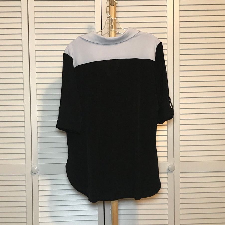 Other Nygard Embroidered Collared V-Neck 3/4 Sleeve Blouse L Size L / US 10 / IT 46 - 2 Thumbnail