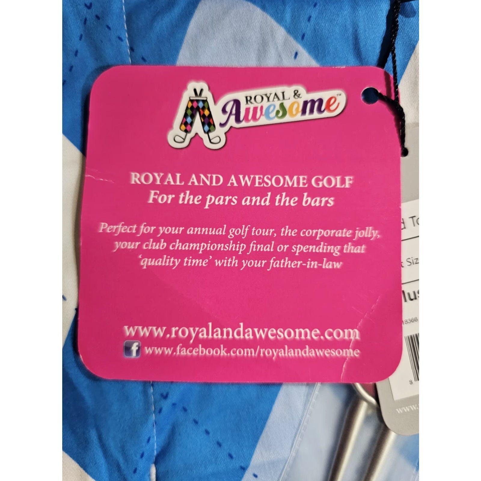 Vintage Royal & Awesome Blue/White Argyle “Old Tom’s” Golf Pants Size 40 Plus Twos NWTs Mens Size US 40 / EU 56 - 7 Thumbnail
