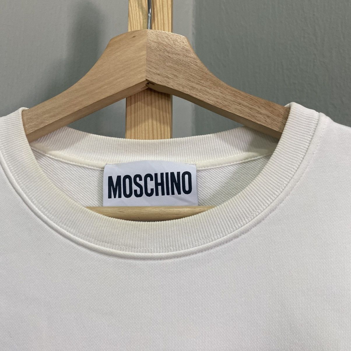 Moschino Moschino Couture Embroidered Big Logo Sweatshirt White Size US M / EU 48-50 / 2 - 12 Thumbnail