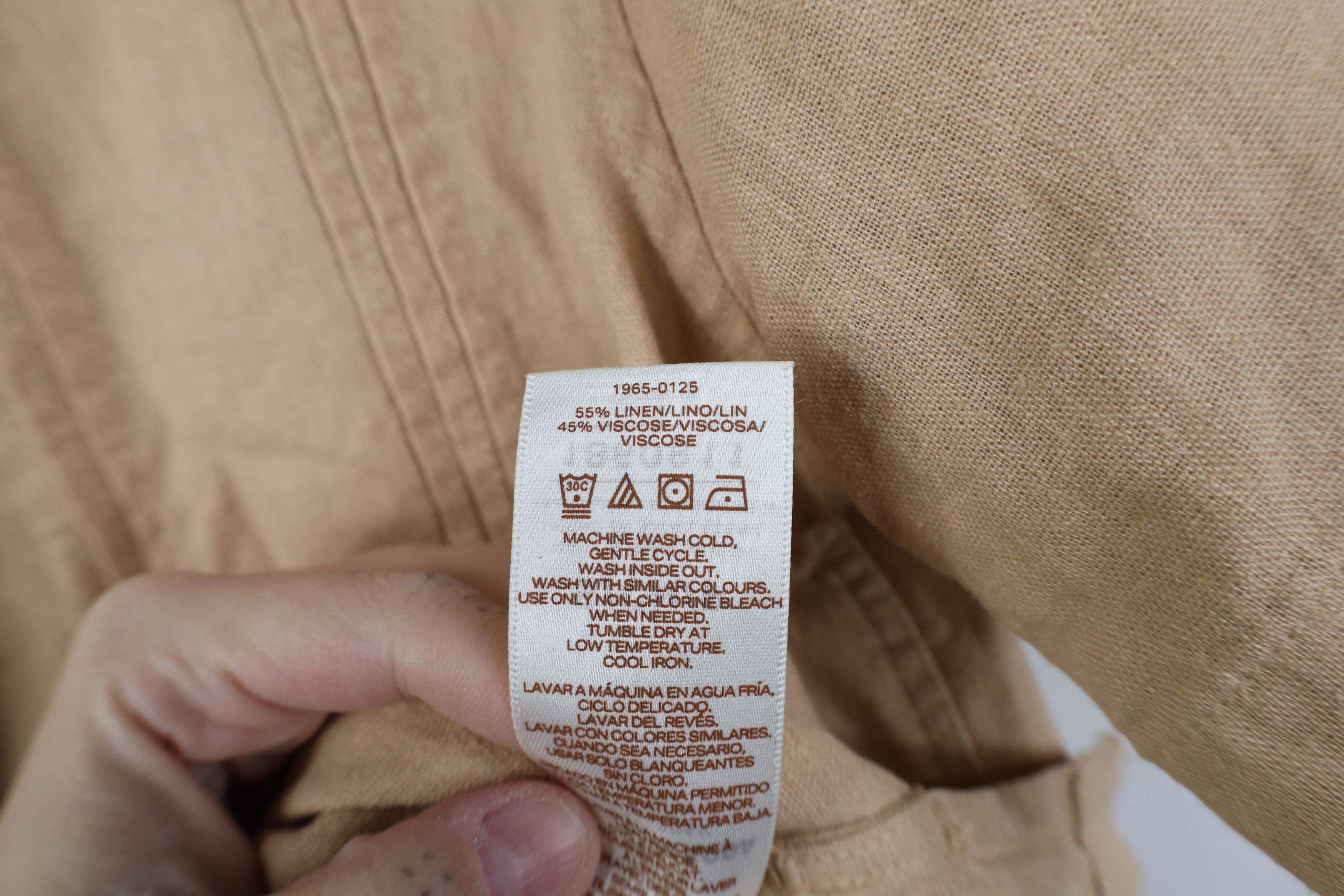 Scotch & Soda Scotch & Soda Blend Short Sleeve Collared Button Shirt Beige Size US S / EU 44-46 / 1 - 10 Thumbnail