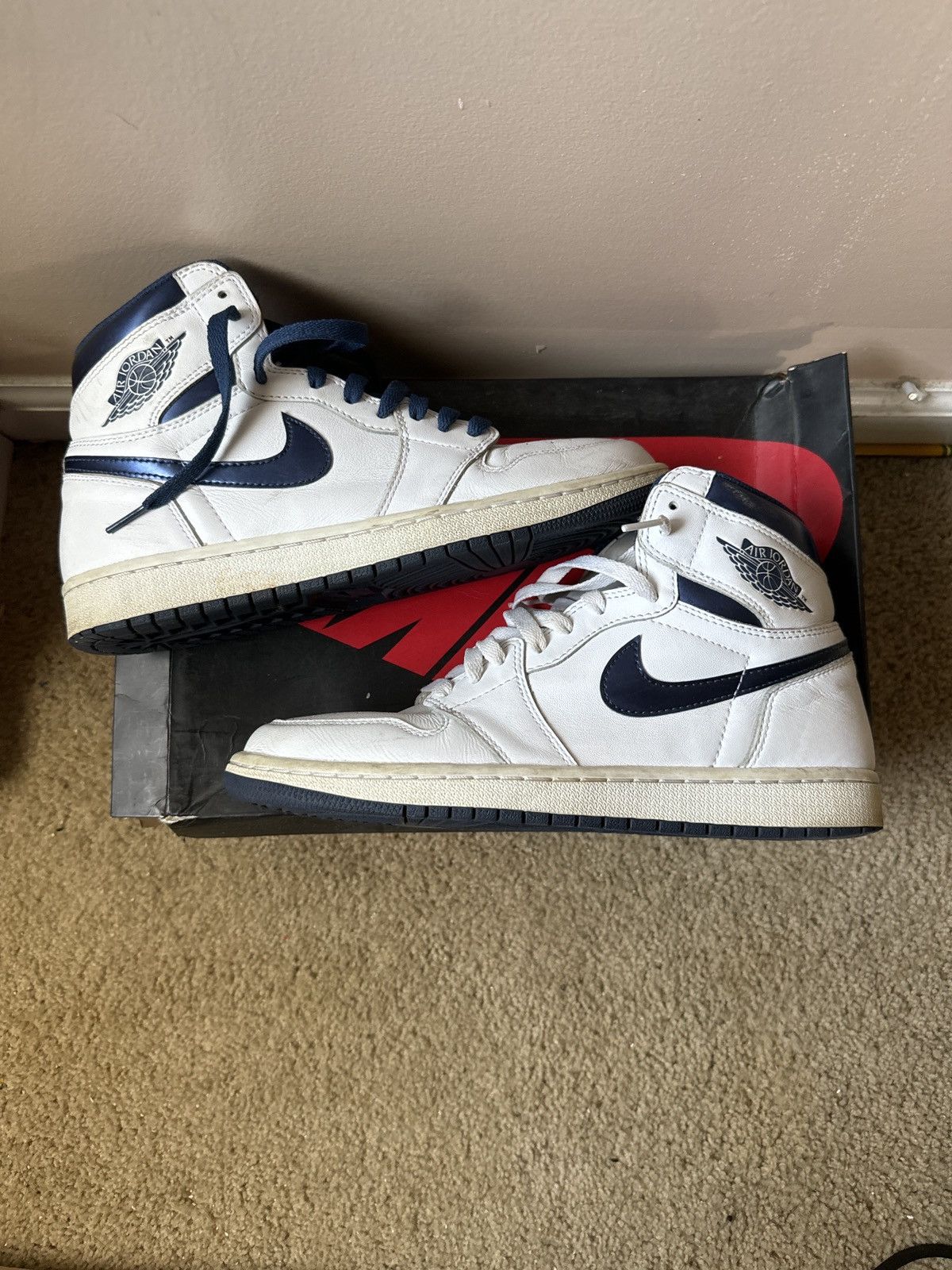 Jordan Brand × Nike Jordan 1 metallic navy Size US 9 / EU 42 - 2 Thumbnail