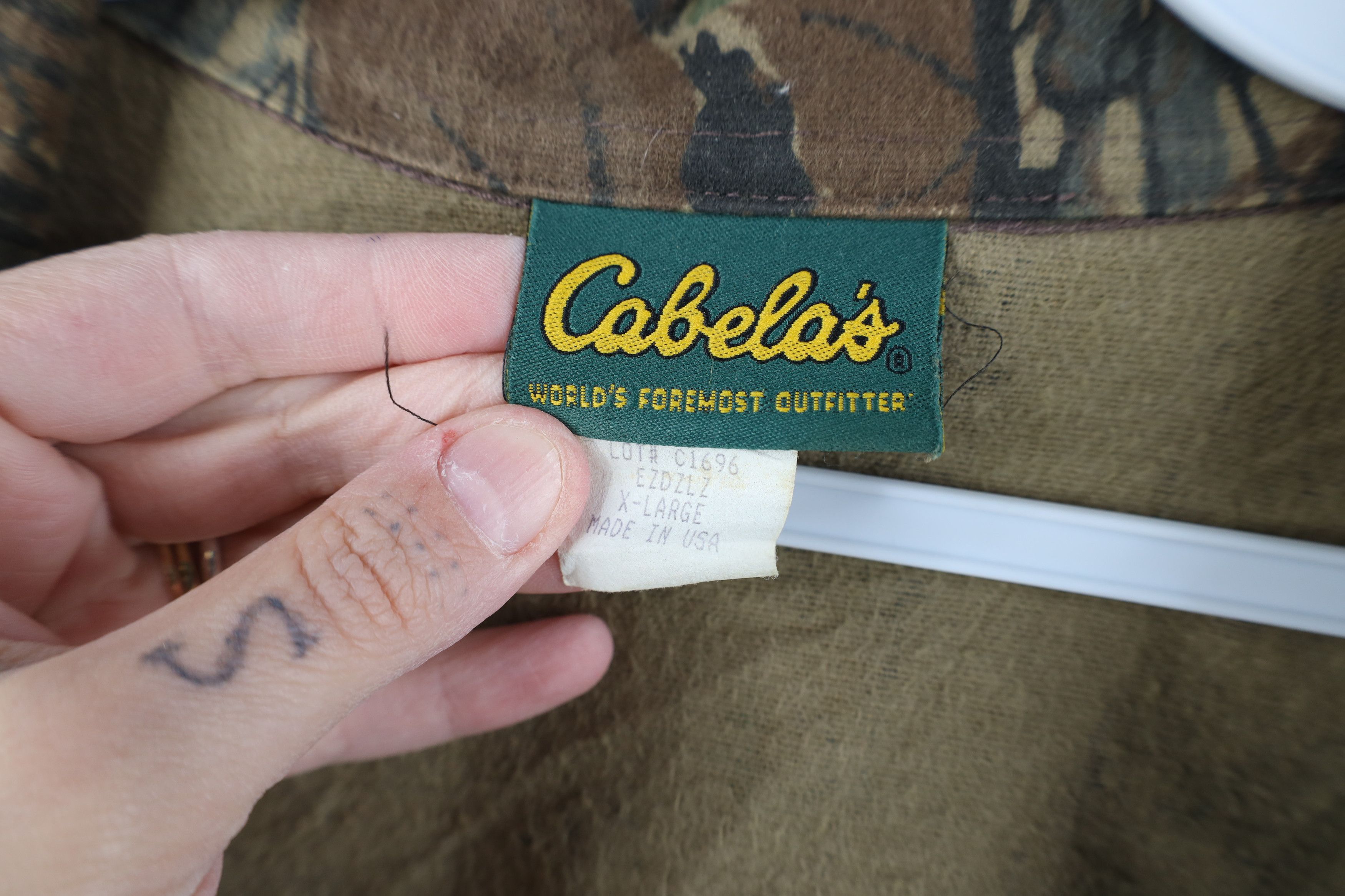 Cabelas Vintage 90s Cabelas Chamois Cloth Bomber Jacket USA Size US XL / EU 56 / 4 - 6 Thumbnail