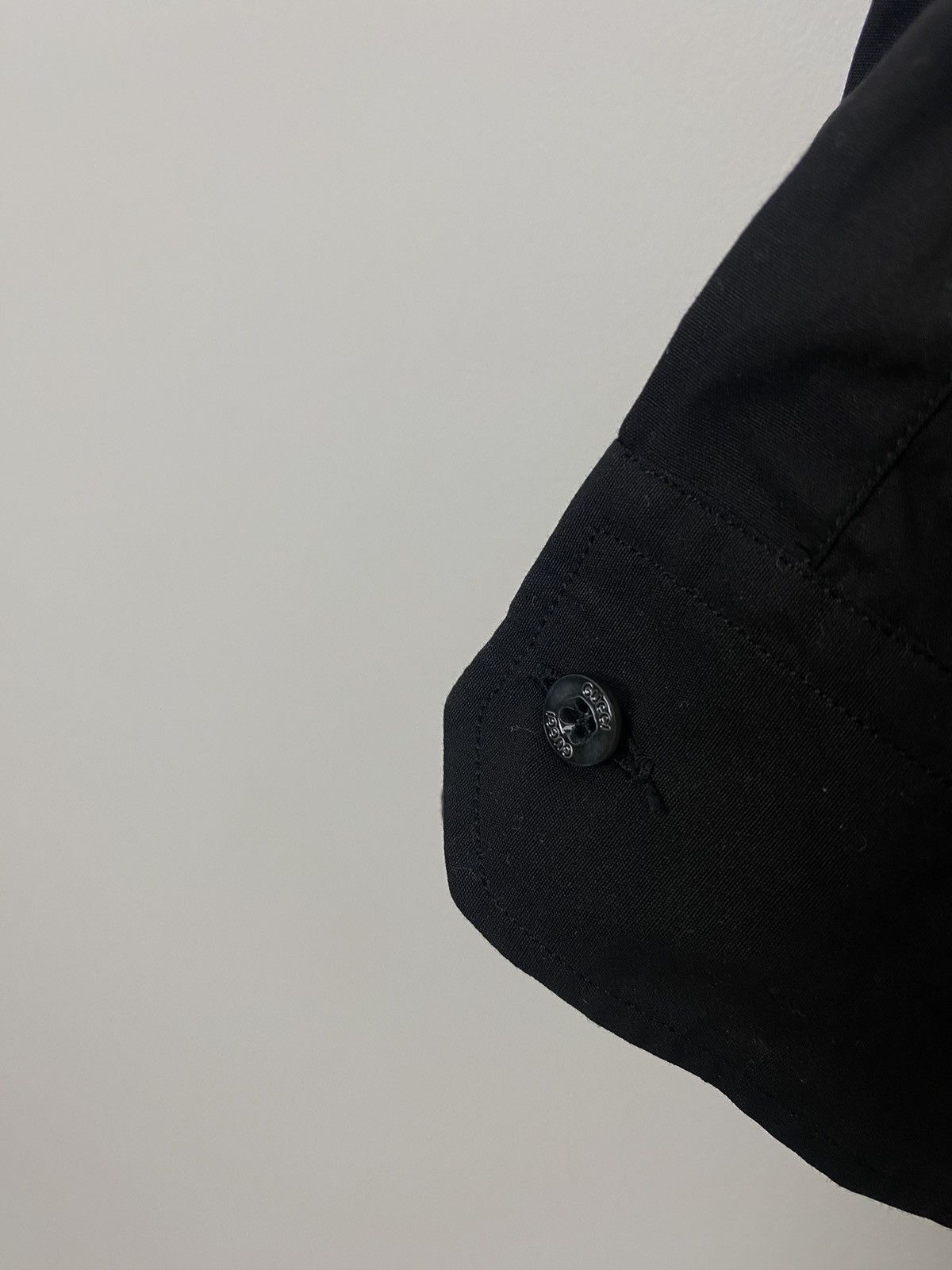 Gucci Gucci Skinny Basic Pocket Shirt Long Sleeved Button up Black Size US XL / EU 56 / 4 - 5 Thumbnail