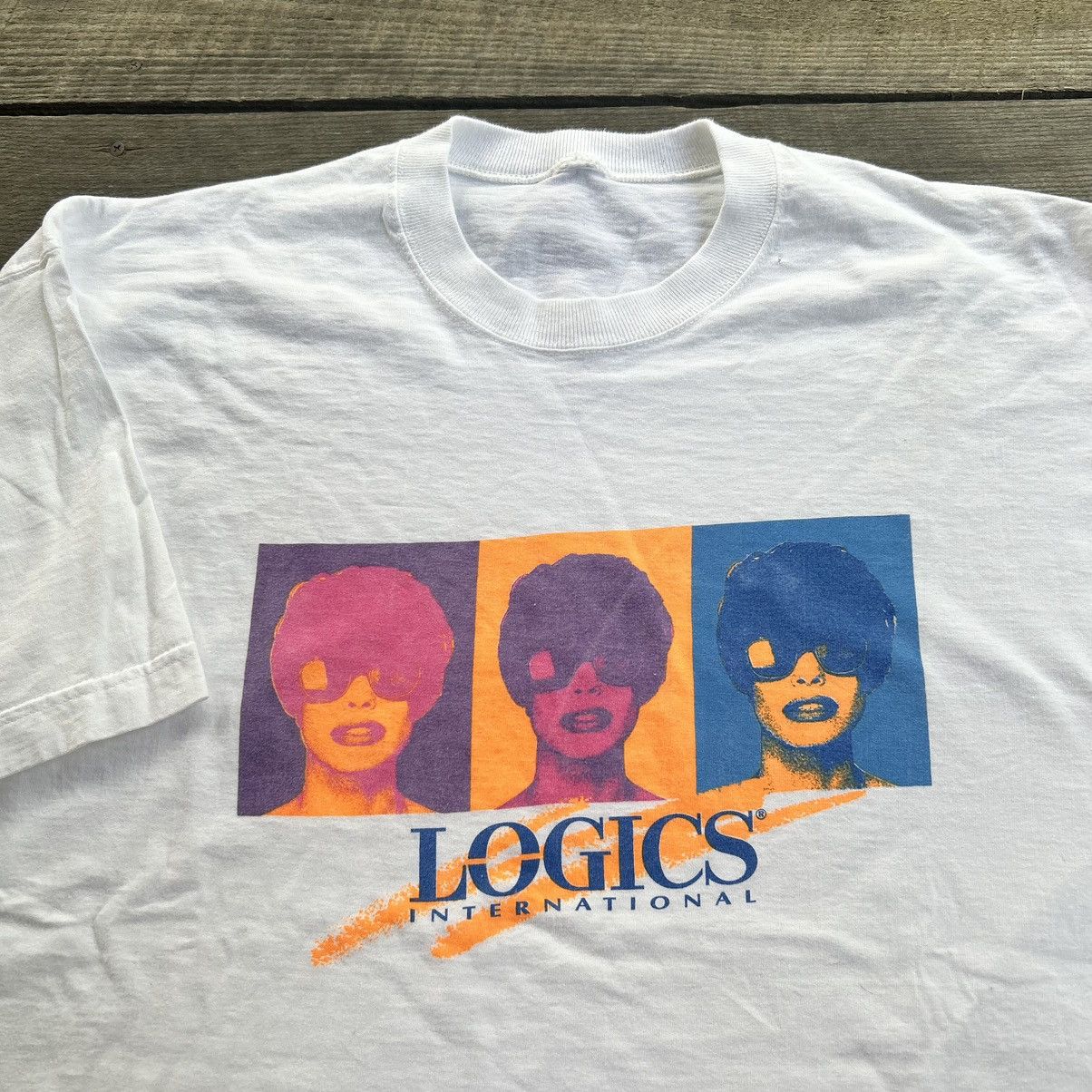 Vintage Vintage 90s Logics International Pop Art Warhol Style Shirt Size US XXL / EU 58 / 5 - 2 Thumbnail