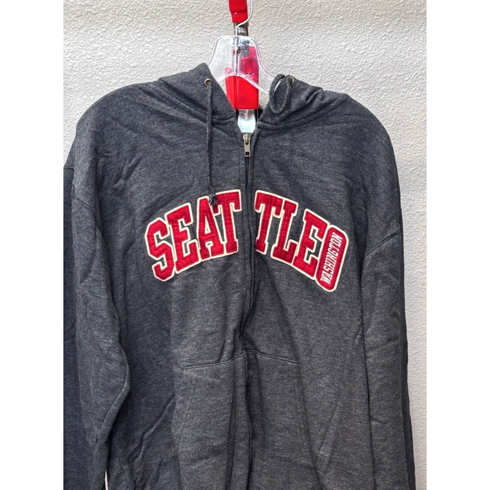Vintage MB Sport Embroidered Zippered Hoody SWEATER Large L Seattle Mens Size US L / EU 52-54 / 3 - 2 Thumbnail