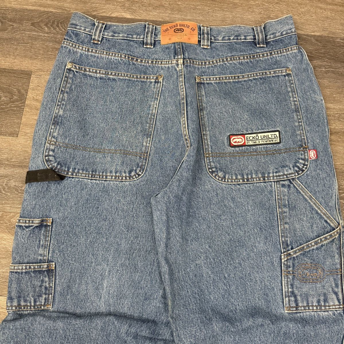 Ecko Unltd. × JNCO × Vintage Vintage Y2K Ecko baggy embroidered JNCO style carpenter Size US 38 / EU 54 - 2 Thumbnail