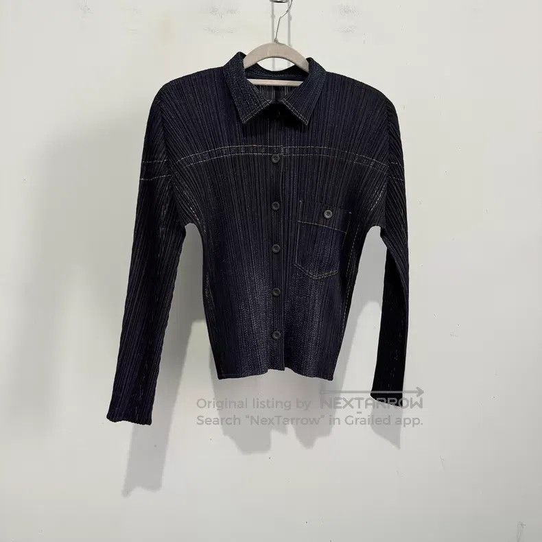 Issey Miyake Issey Miyake Black Shirt Size L / US 10 / IT 46 - 1 Thumbnail