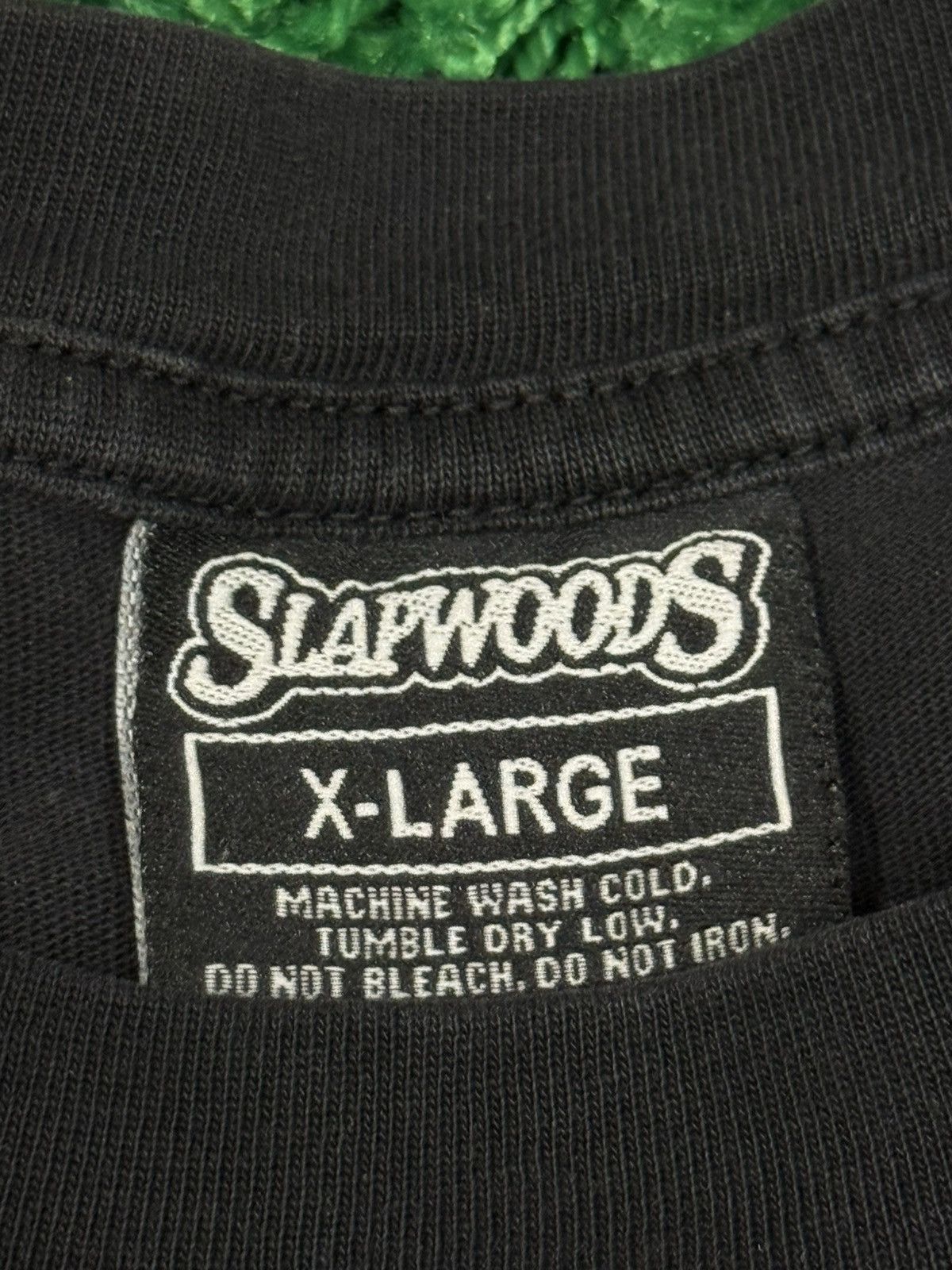 Vintage Slapwood Wood Pirate Bear Streetwear Smoke Weed Tee Black XL Size US XL / EU 56 / 4 - 5 Thumbnail