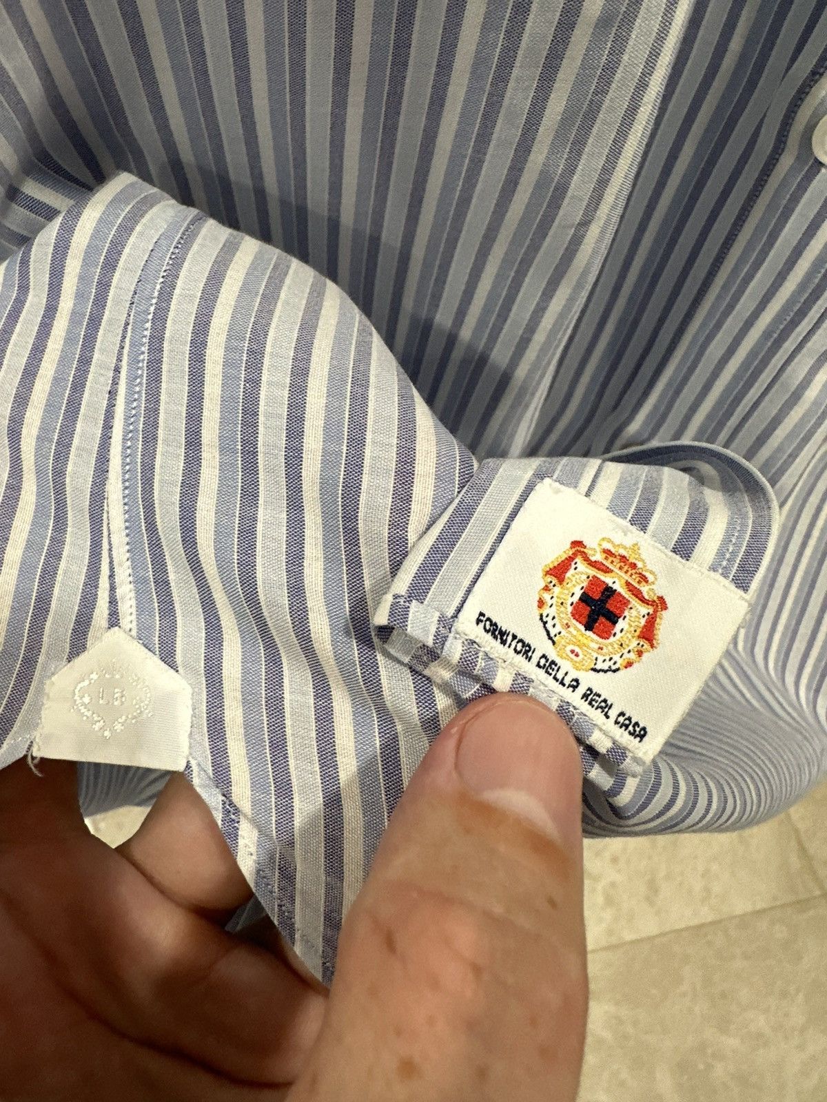 Luigi Borrelli Luigi Borrelli Striped Shirt Size US L / EU 52-54 / 3 - 4 Thumbnail