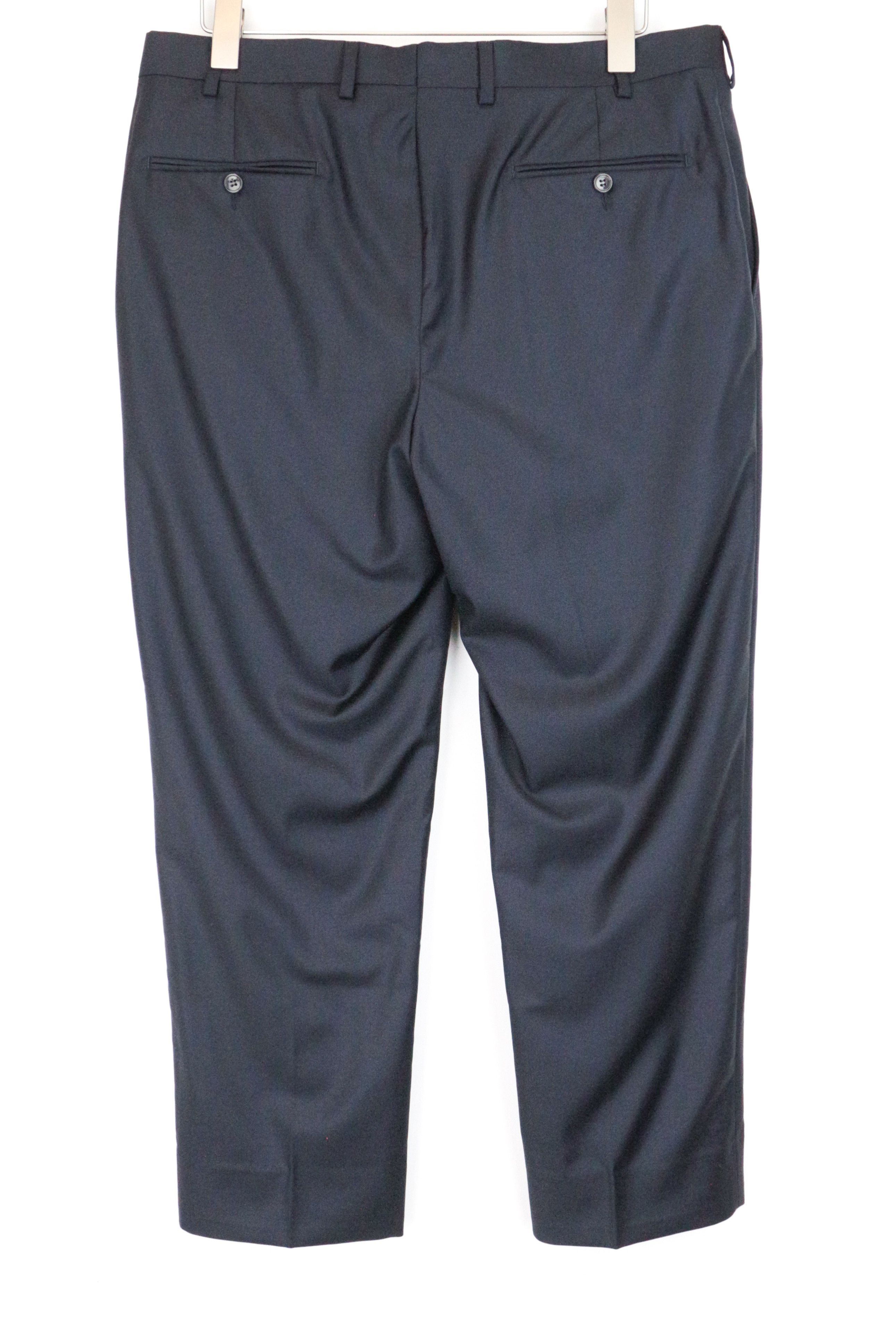 Suitsupply UK42R Navy Wool Pleated Trousers 66938 Size US 42 / EU 58 - 2 Thumbnail