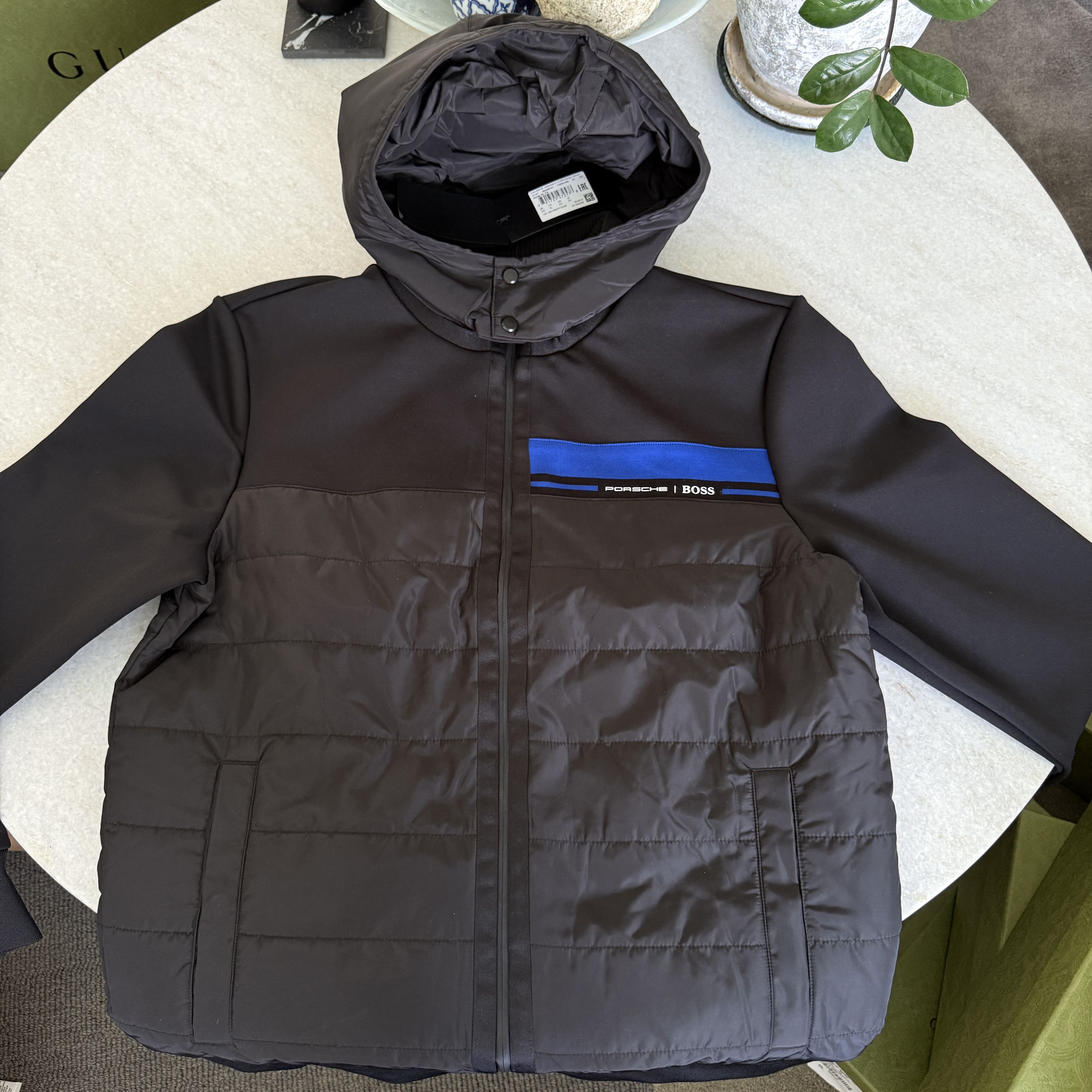 Hugo Boss Hugo Boss Porsche Skiles 32 Black Hooded Jacket, Sz. Med Size US M / EU 48-50 / 2 - 15 Thumbnail