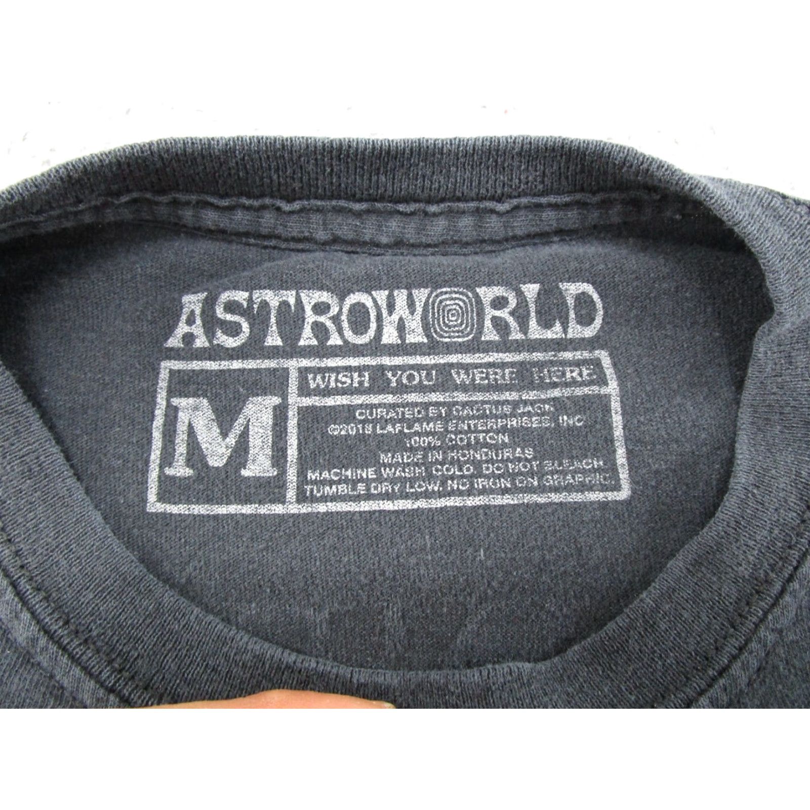 Hereu Astroworld Shirt Mens M Black Graphic Tour Skull Rose Gothic Music Concert T-Shirt Size US M / EU 48-50 / 2 - 4 Thumbnail