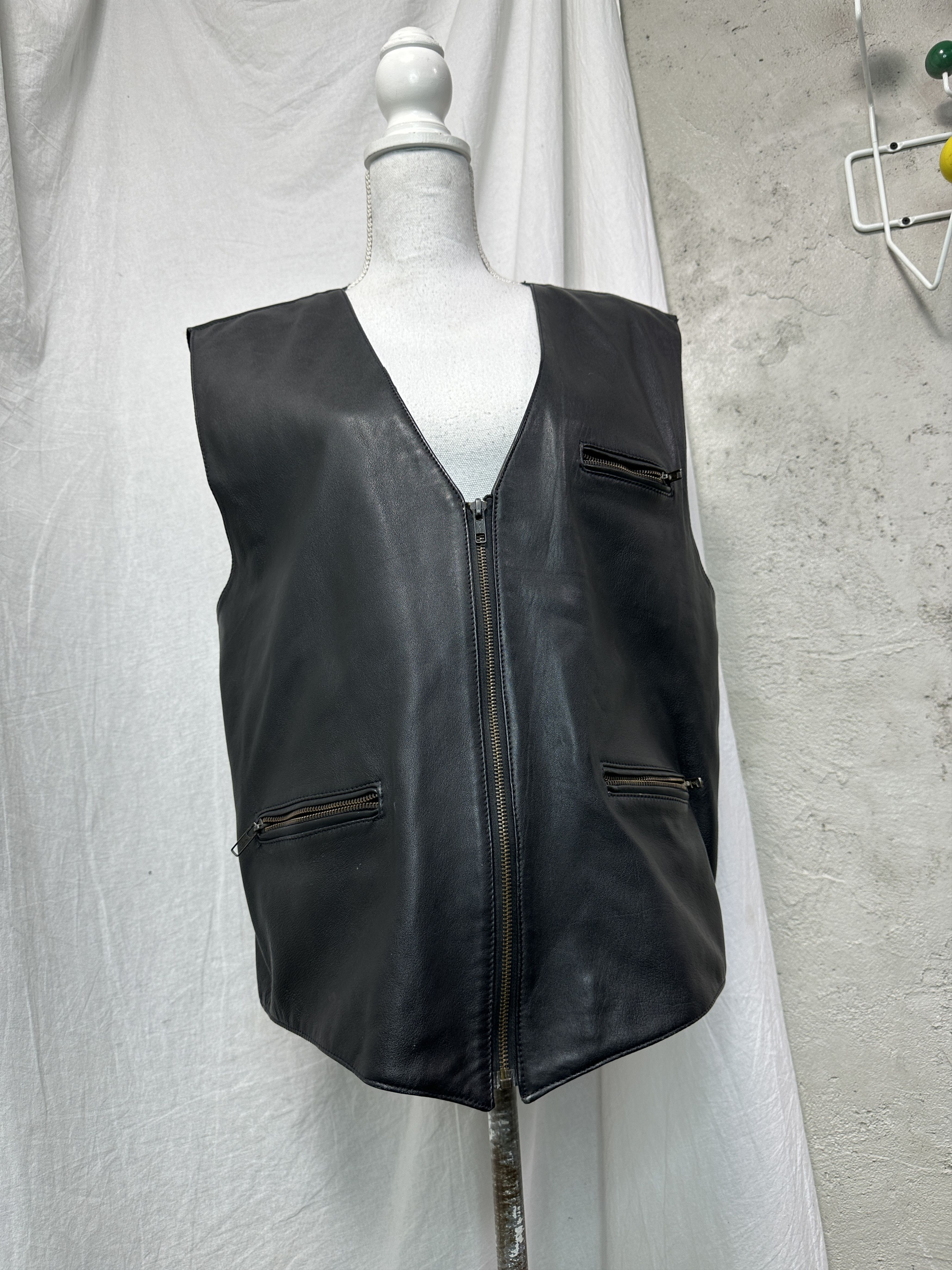 Vintage Vintage Leather Biker Grunge Moto Jacket Y2K Size US XL / EU 56 / 4 - 2 Thumbnail