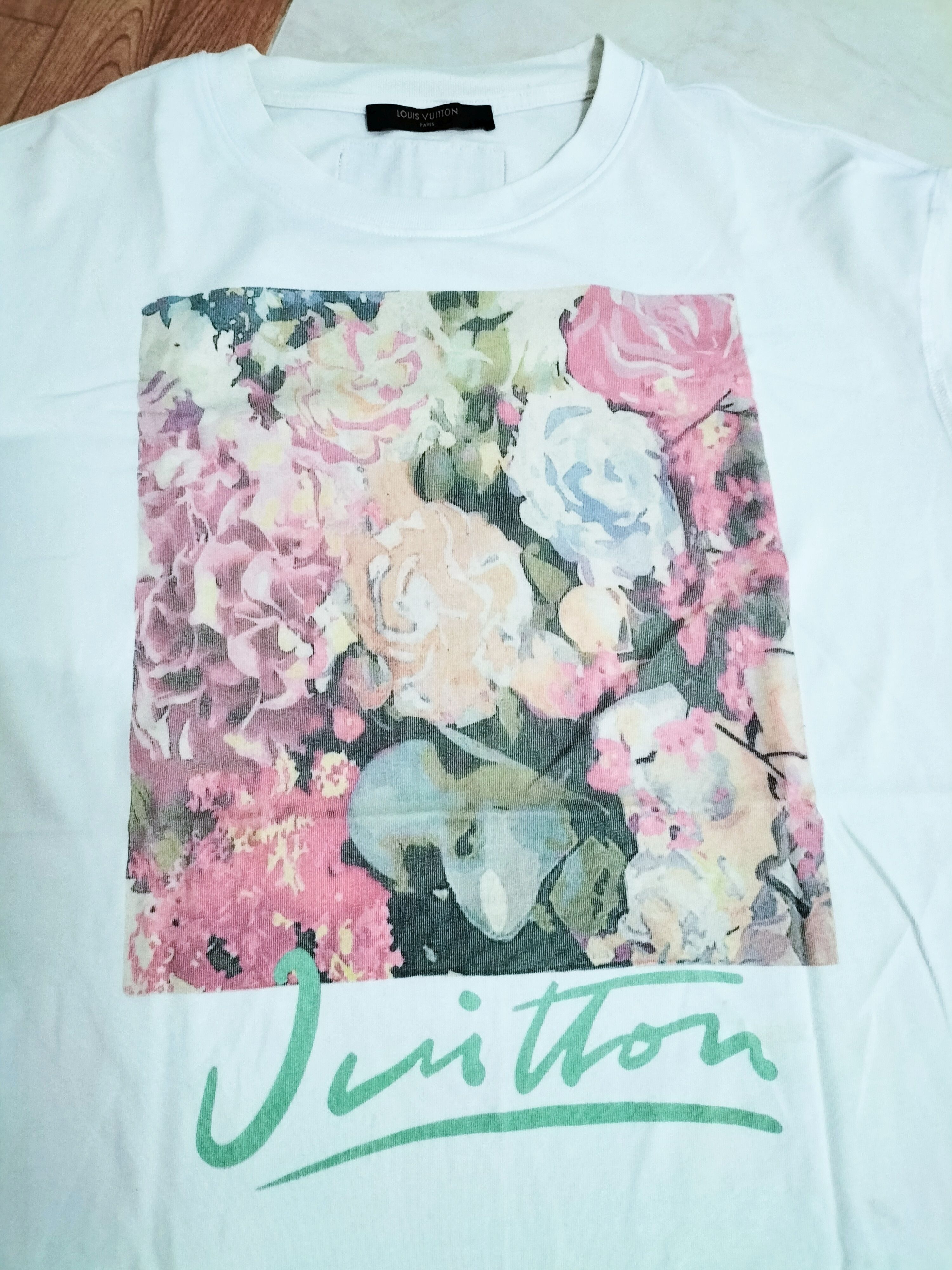 Louis Vuitton Louis Vuitton Floral Tshirt Size US M / EU 48-50 / 2 - 2 Thumbnail