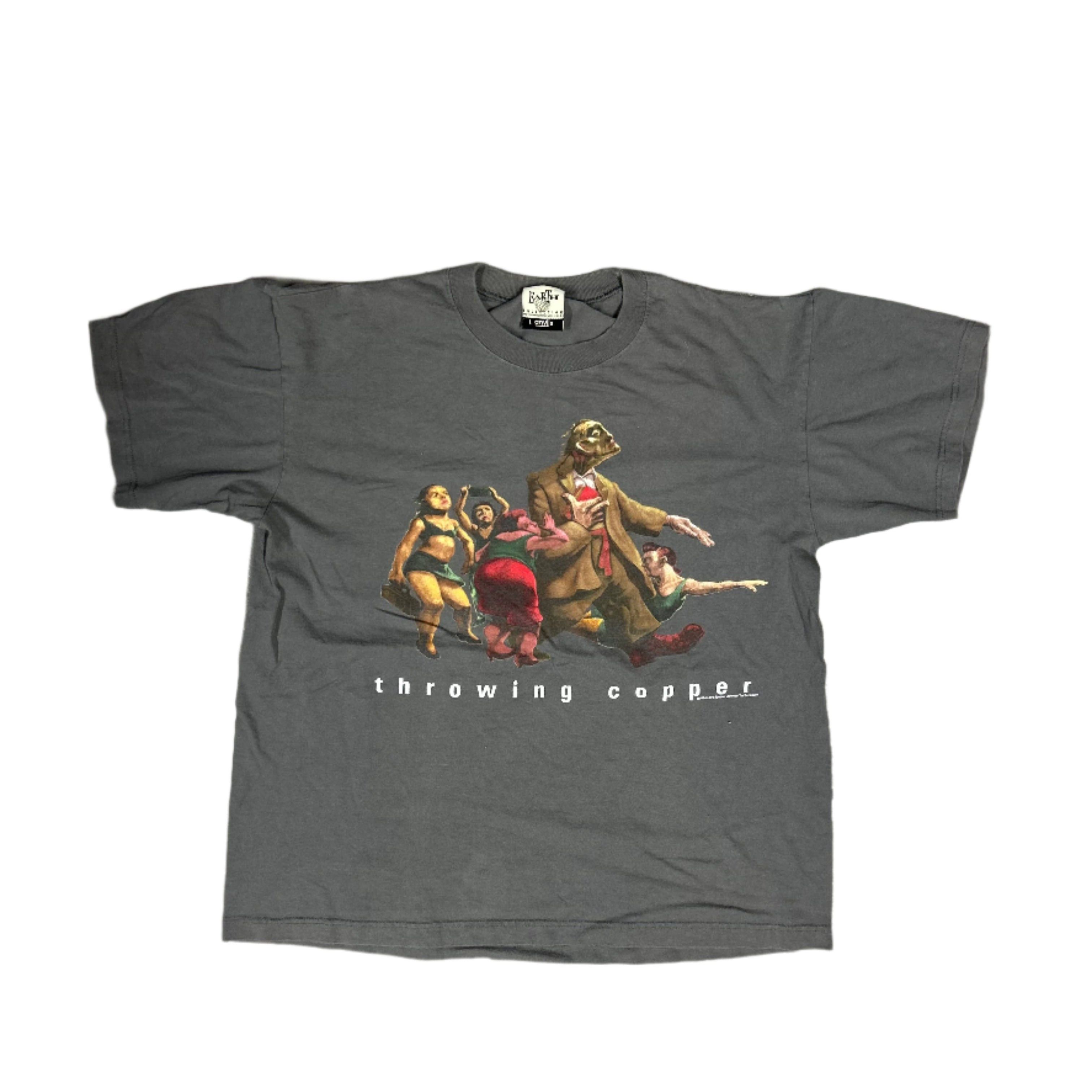 Other 90s Vintage 1995 Throwing Copper Band T-Shirt Size US M / EU 48-50 / 2 - 1 Thumbnail