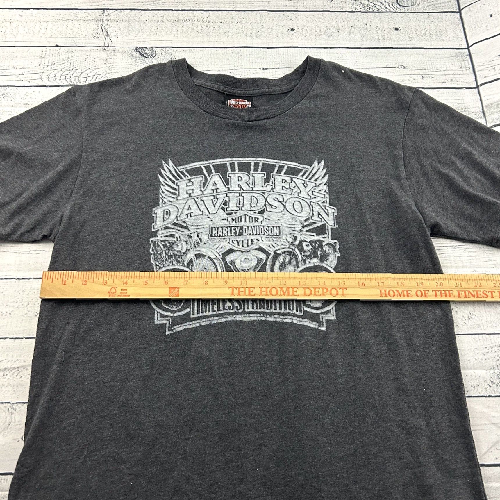 Harley Davidson Harley-Davidson T-Shirt Men's Large Short Sleeve Gray Harley-Davidson McDermott's Short Sleeve T Shirt Dark Gray 90s Motorcycle Mens Size US L / EU 52-54 / 3 - 3 Thumbnail