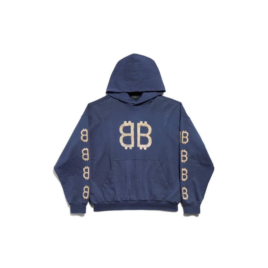 o1srvl11e1025 Crypto Hoodie Medium Fit in Blue