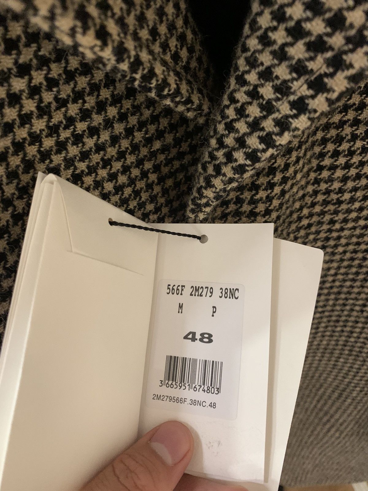 Celine Celine 2019FW Houndstooth wool Mac Coat Size US M / EU 48-50 / 2 - 6 Thumbnail