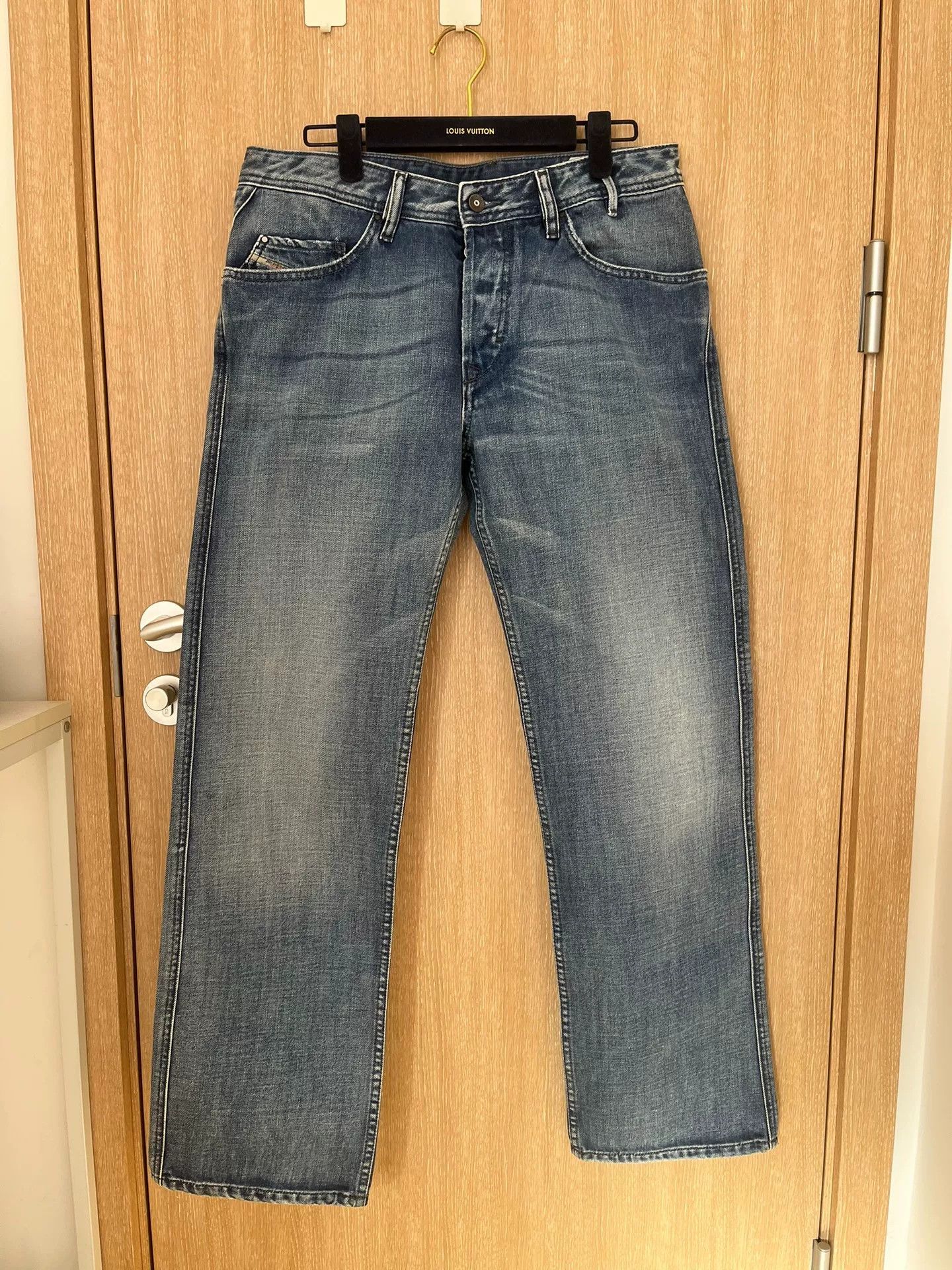 Diesel Diesel Heavyweight Zimbabwe Cotton Straight Jeans Size US 34 / EU 50 - 1 Thumbnail