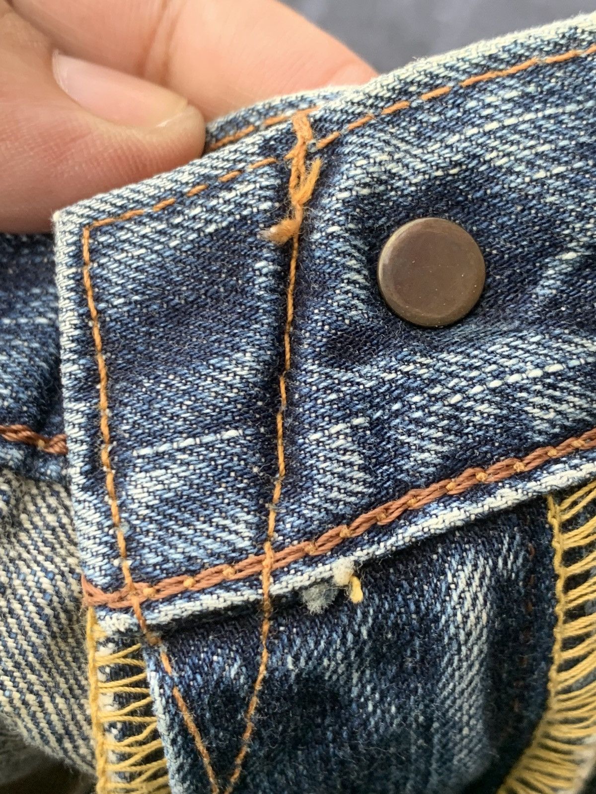 Edwin Baggy Edwin 505z selvedge.crazy shaped like lightning. Size US 31 - 6 Thumbnail