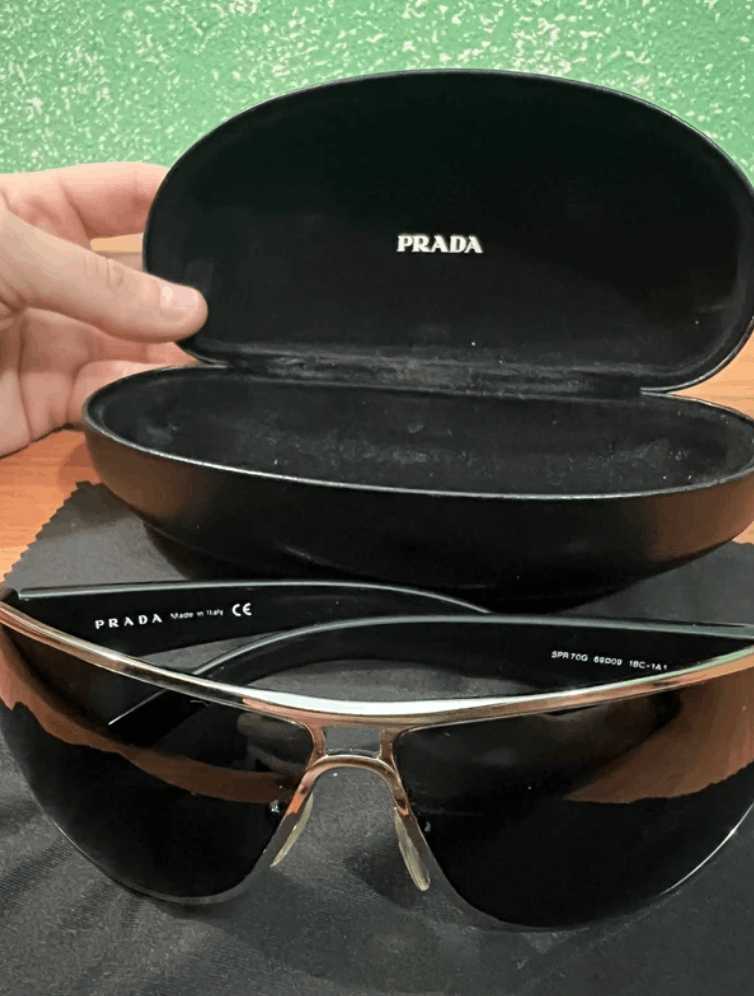 Prada PRADA Sunglasses SPR Star Symbol Wrap Shield Mask Size ONE SIZE - 2 Thumbnail