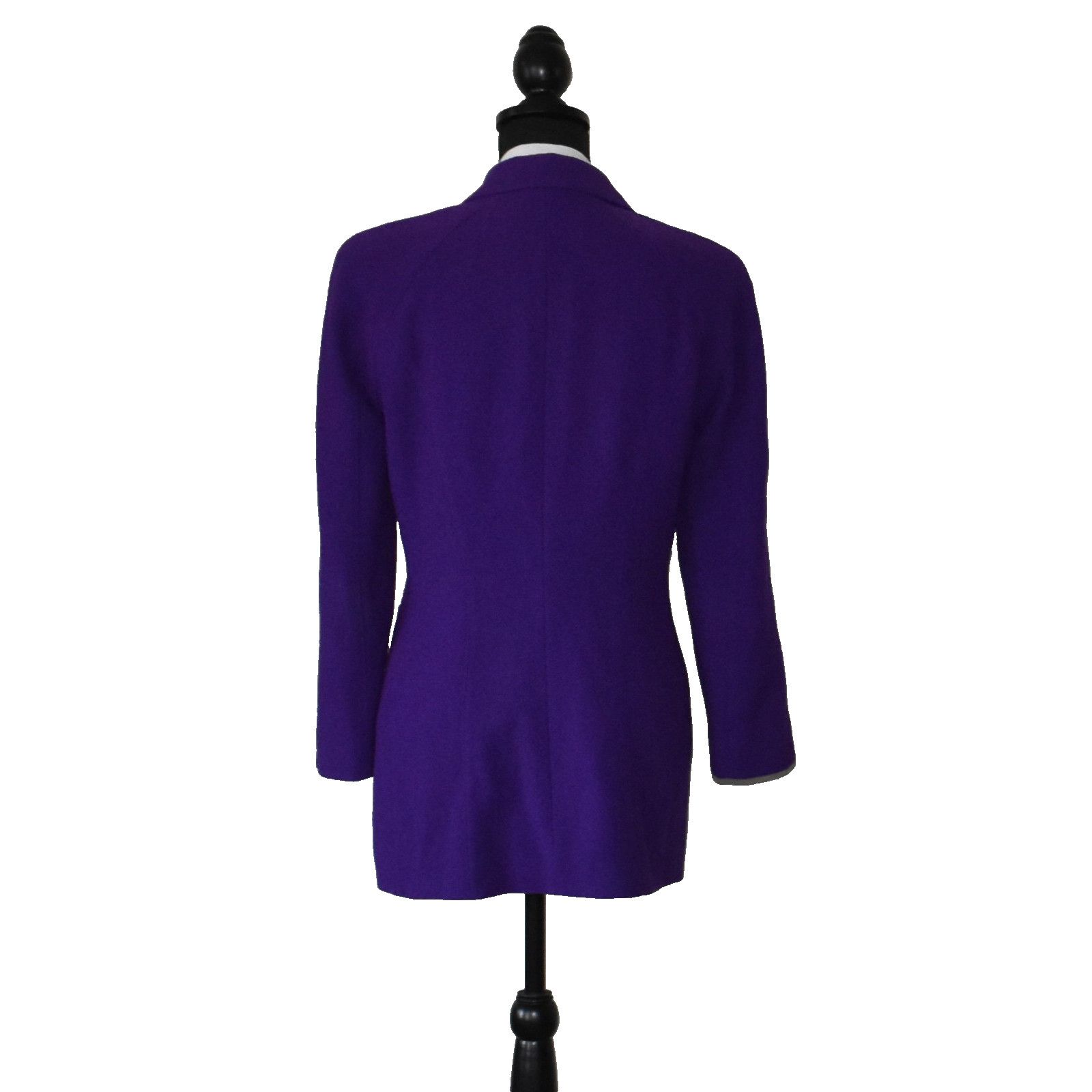 Escada ESCADA BY MARGARETHE LEY Vintage Wool Blend Blazer Size 36 Size XS / US 0-2 / IT 36-38 - 4 Thumbnail