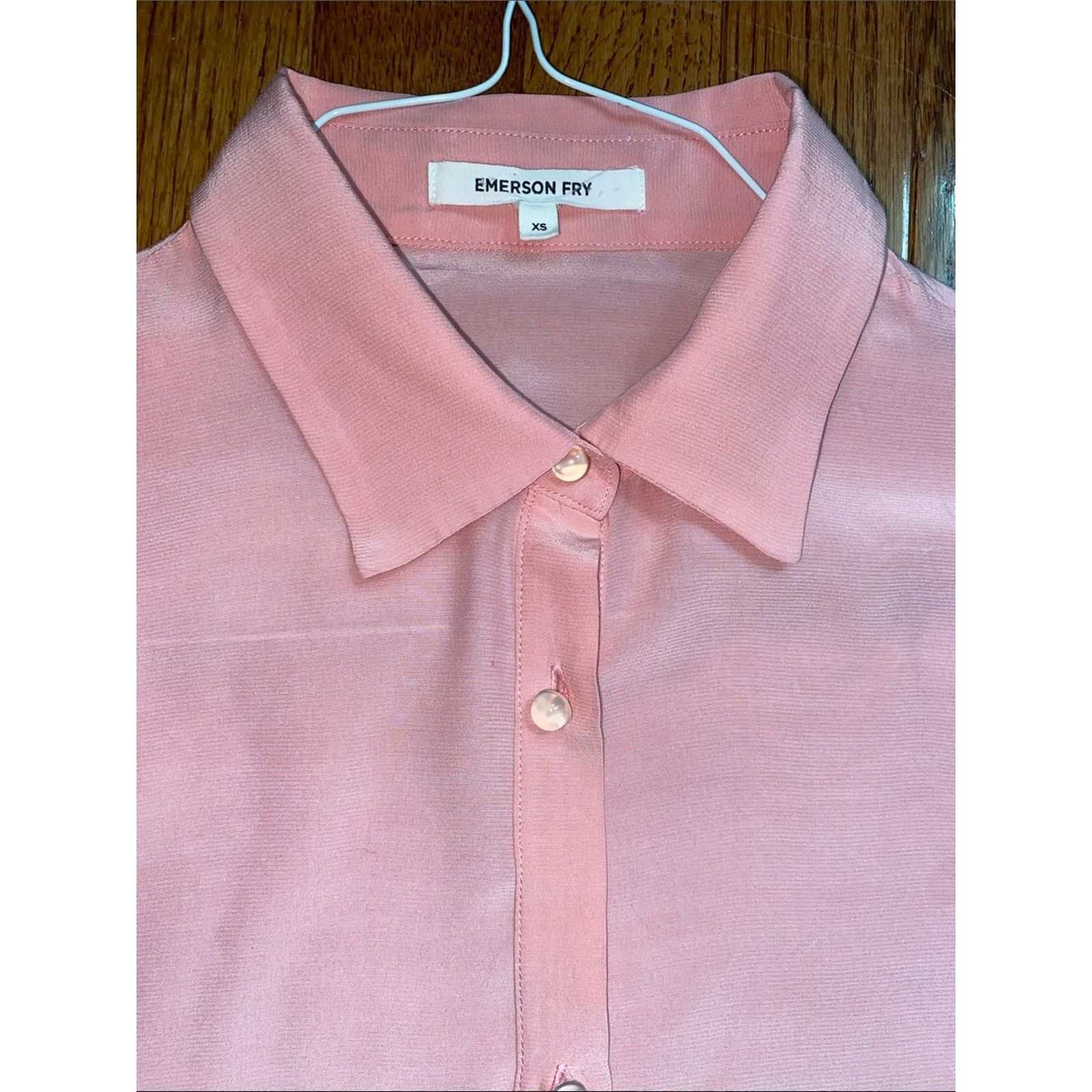 Emerson Fry Emerson Fry $238 Frankie Blouse Rose Peony XS EUC Size XS / US 0-2 / IT 36-38 - 3 Thumbnail