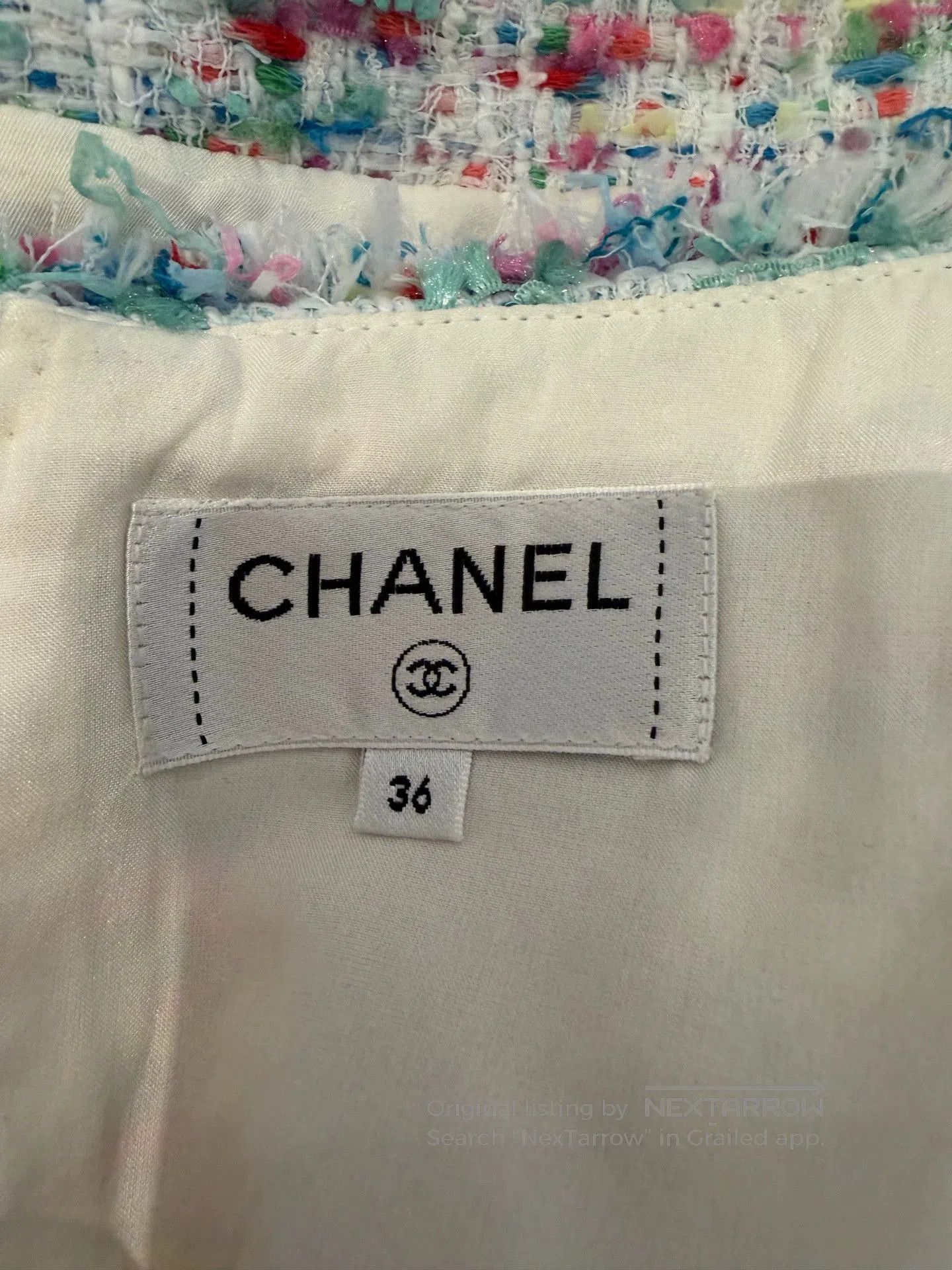 Chanel Chanel Beach Series Tweed Skirt. Size US 36 / EU 52 - 3 Thumbnail