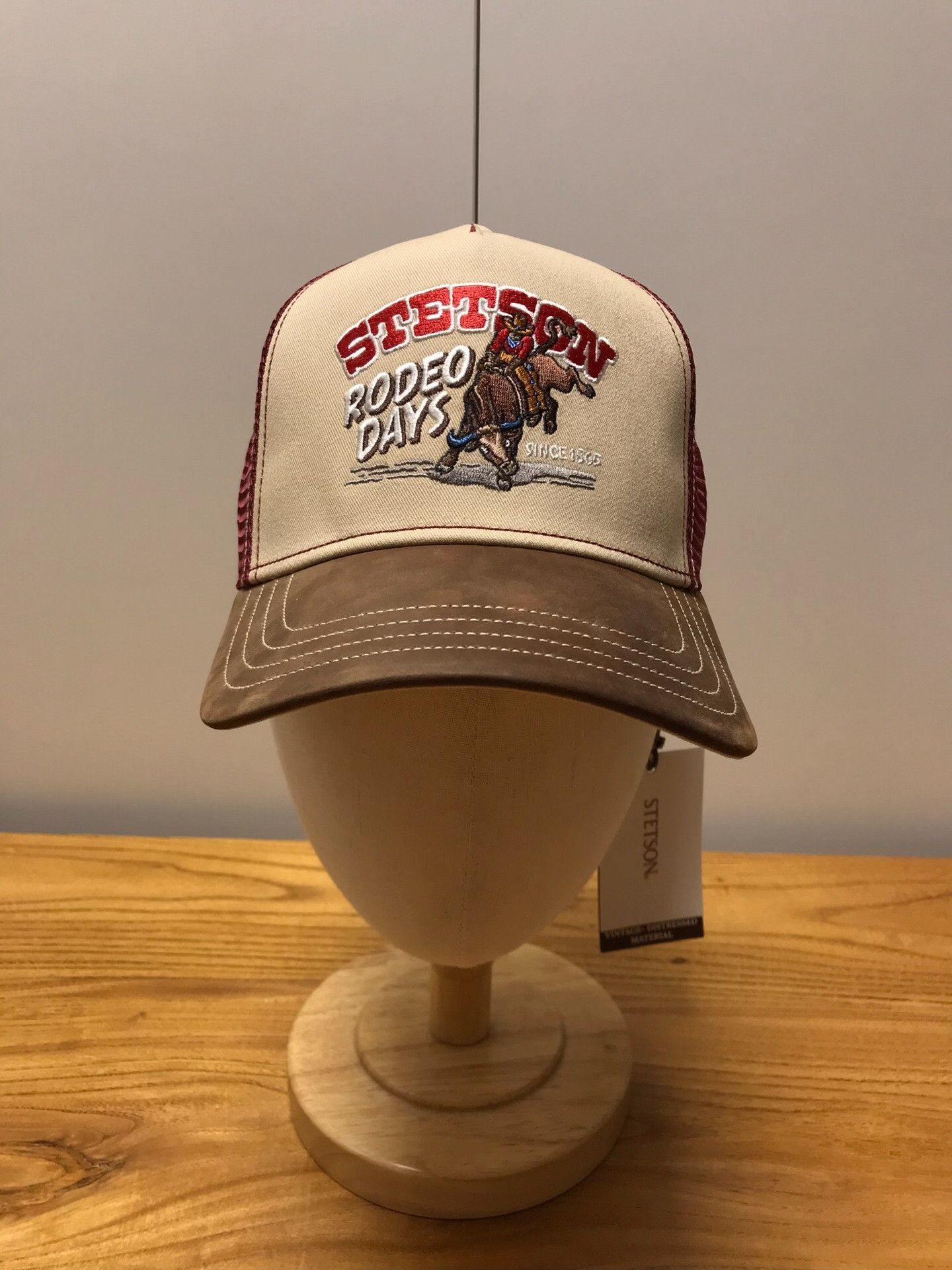 Stetson Stetson Western Cowboy Embroidered Trucker Cap Size ONE SIZE - 1 Thumbnail