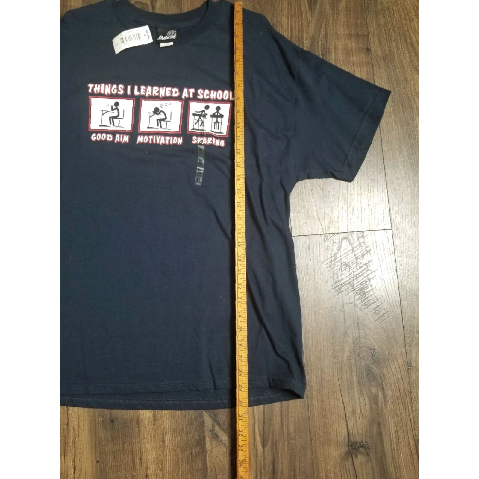 Etro Hybrid Tees T-Shirt Adult XL Black What I Learned at School Funny Mens Size US XL / EU 56 / 4 - 4 Thumbnail